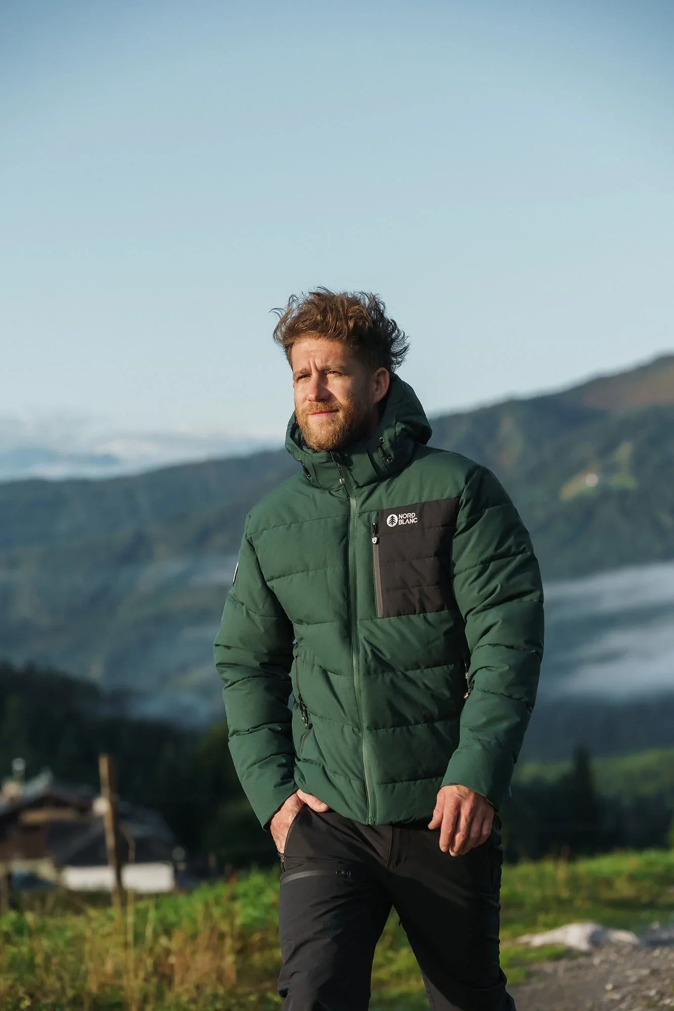 Wasserdichte Winterjacke Herren - BRAMBLE grün-5
