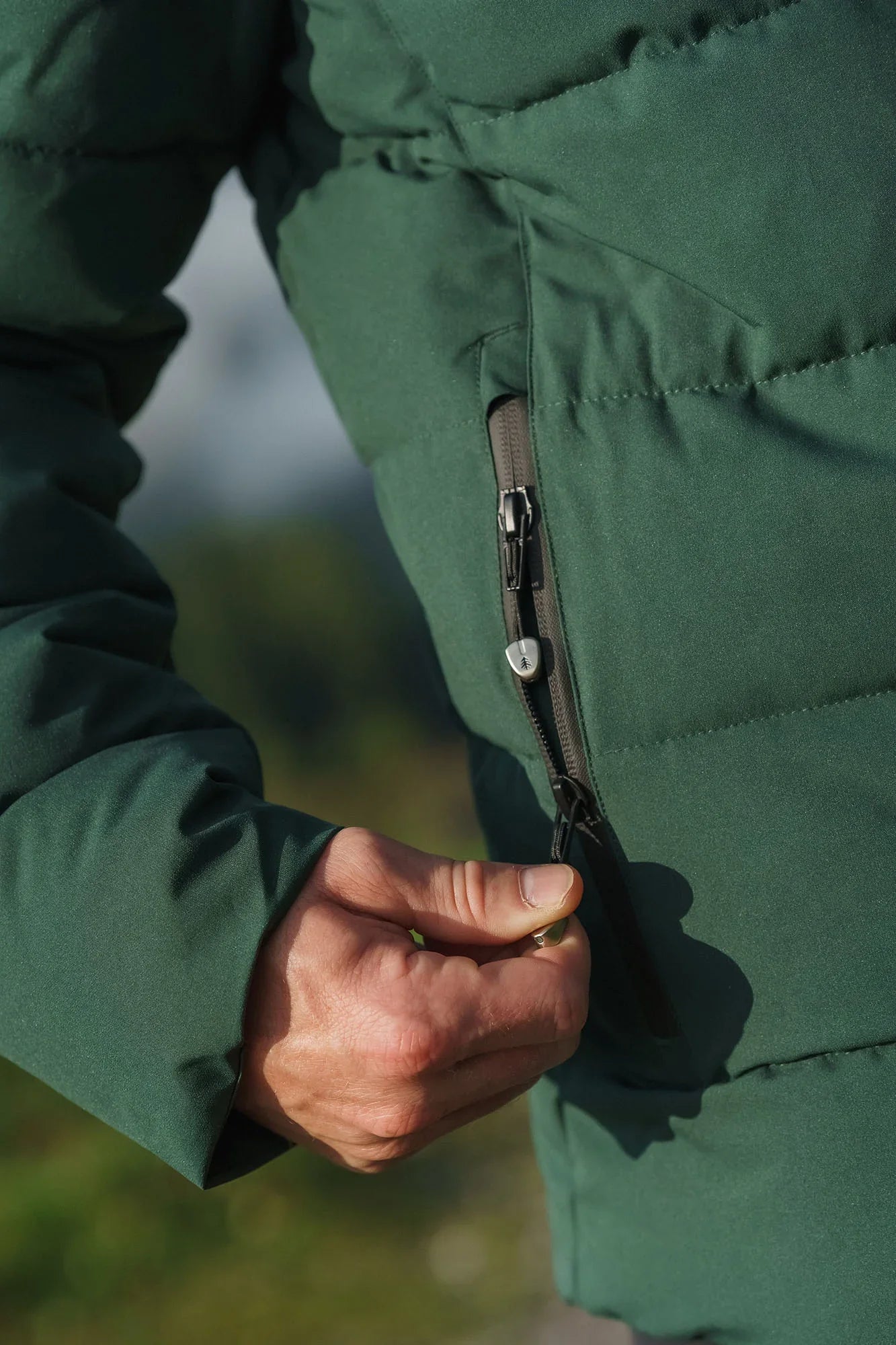 Wasserdichte Winterjacke Herren - BRAMBLE grün-9