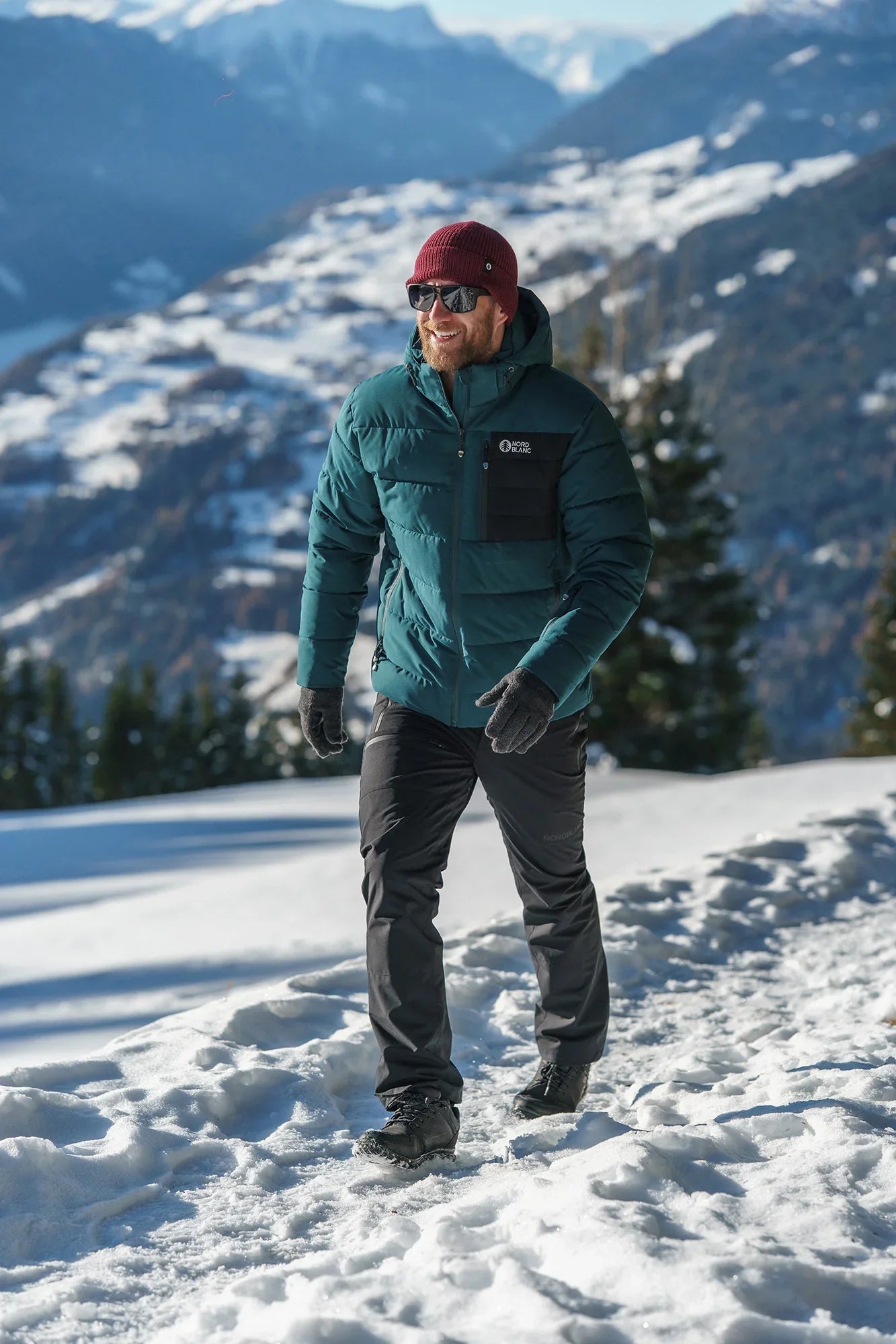 Wasserdichte Winterjacke Herren - BRAMBLE grün-3
