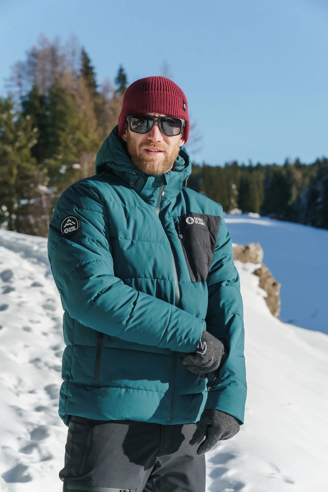 Wasserdichte Winterjacke Herren - BRAMBLE grün-4