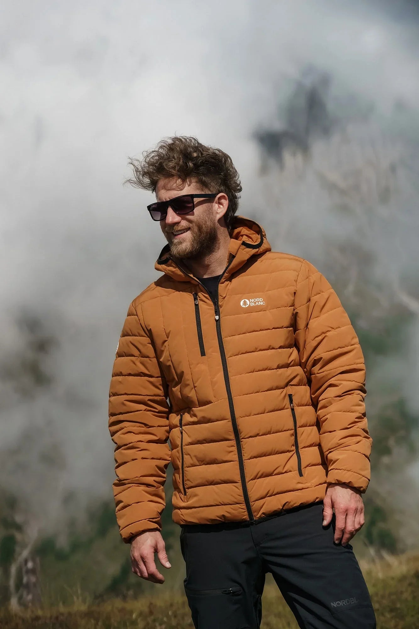 Winter jacket men's - QUILL brown-2