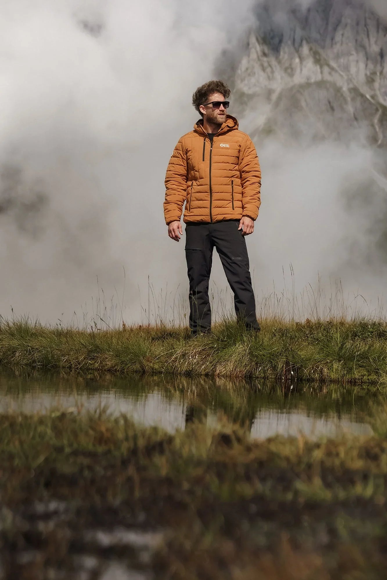 Winter jacket men's - QUILL brown-7