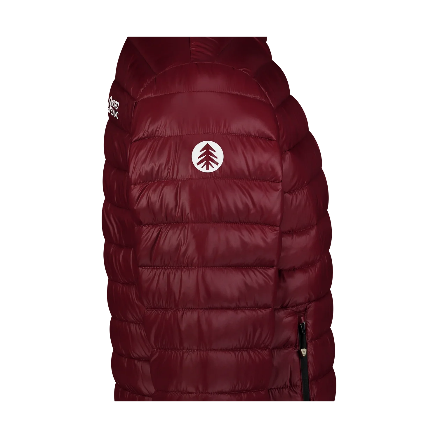 Quilted jacket men's - BURROW wine red-2