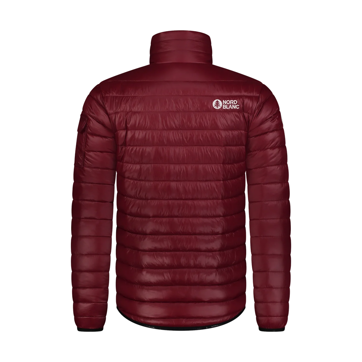 Quilted jacket men's - BURROW wine red-4