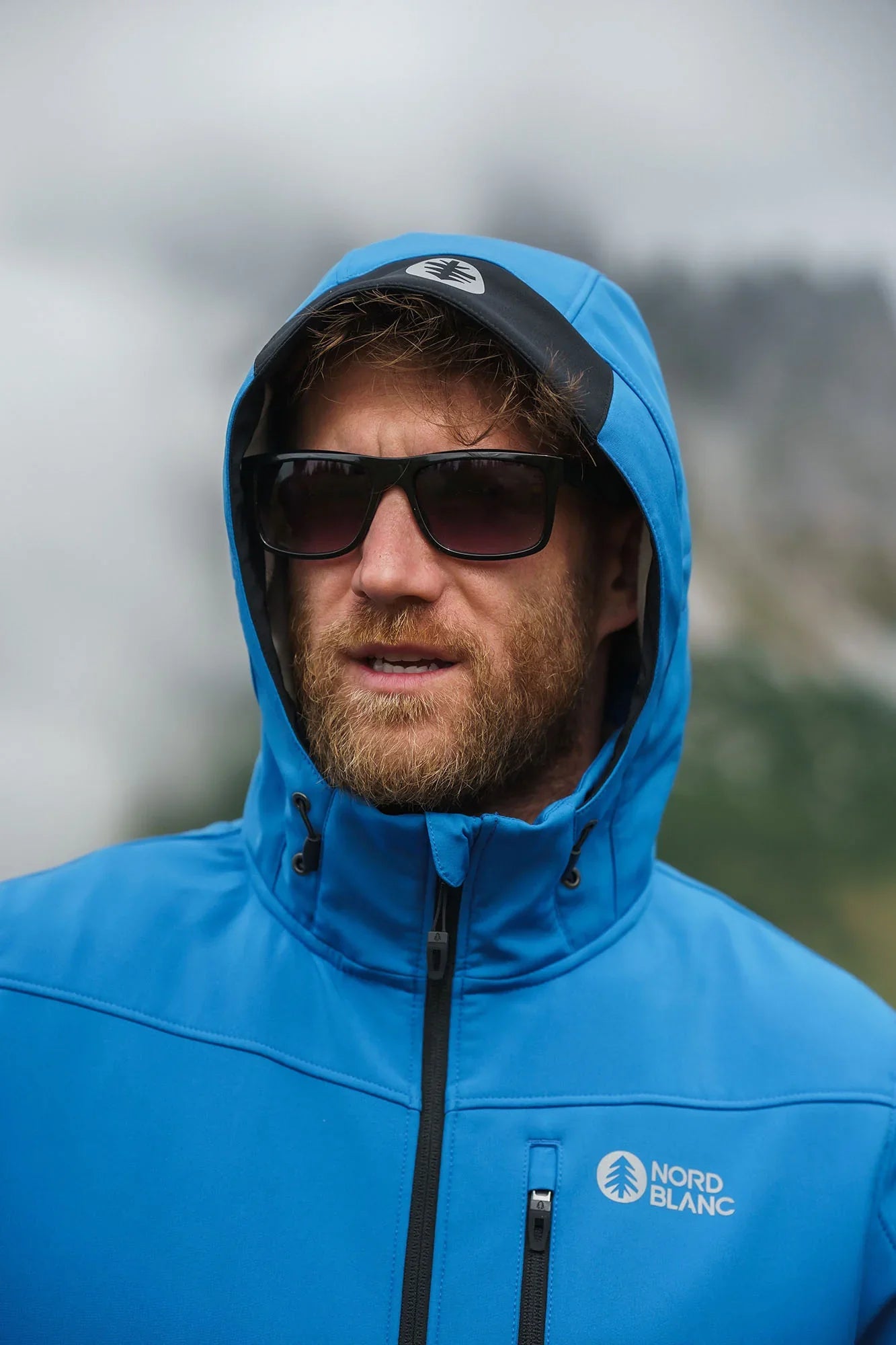 Softshell jacket with fleece men's - RASP blue-8