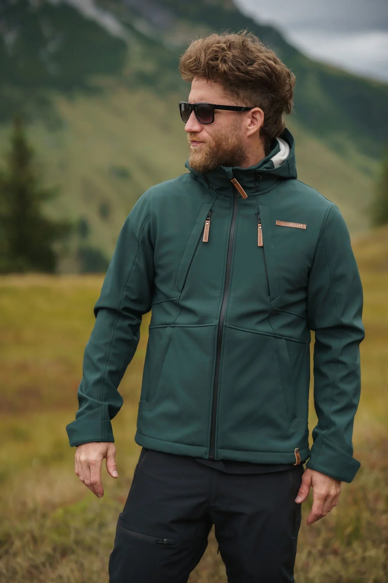 Fleece Gefüttert Softshelljacke Herren - BLUSTER grün-5