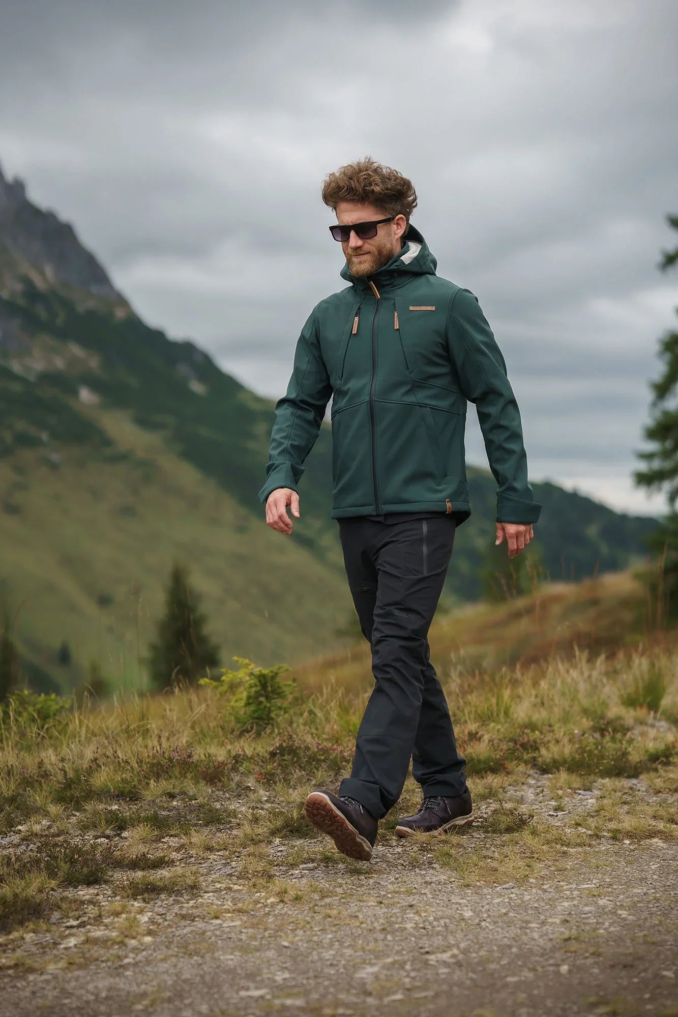 Fleece Gefüttert Softshelljacke Herren - BLUSTER grün-6