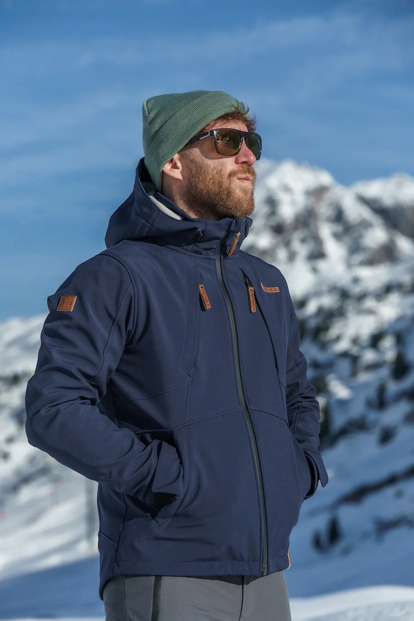 Softshell jakna s runom muška - BLUSTER plava-5