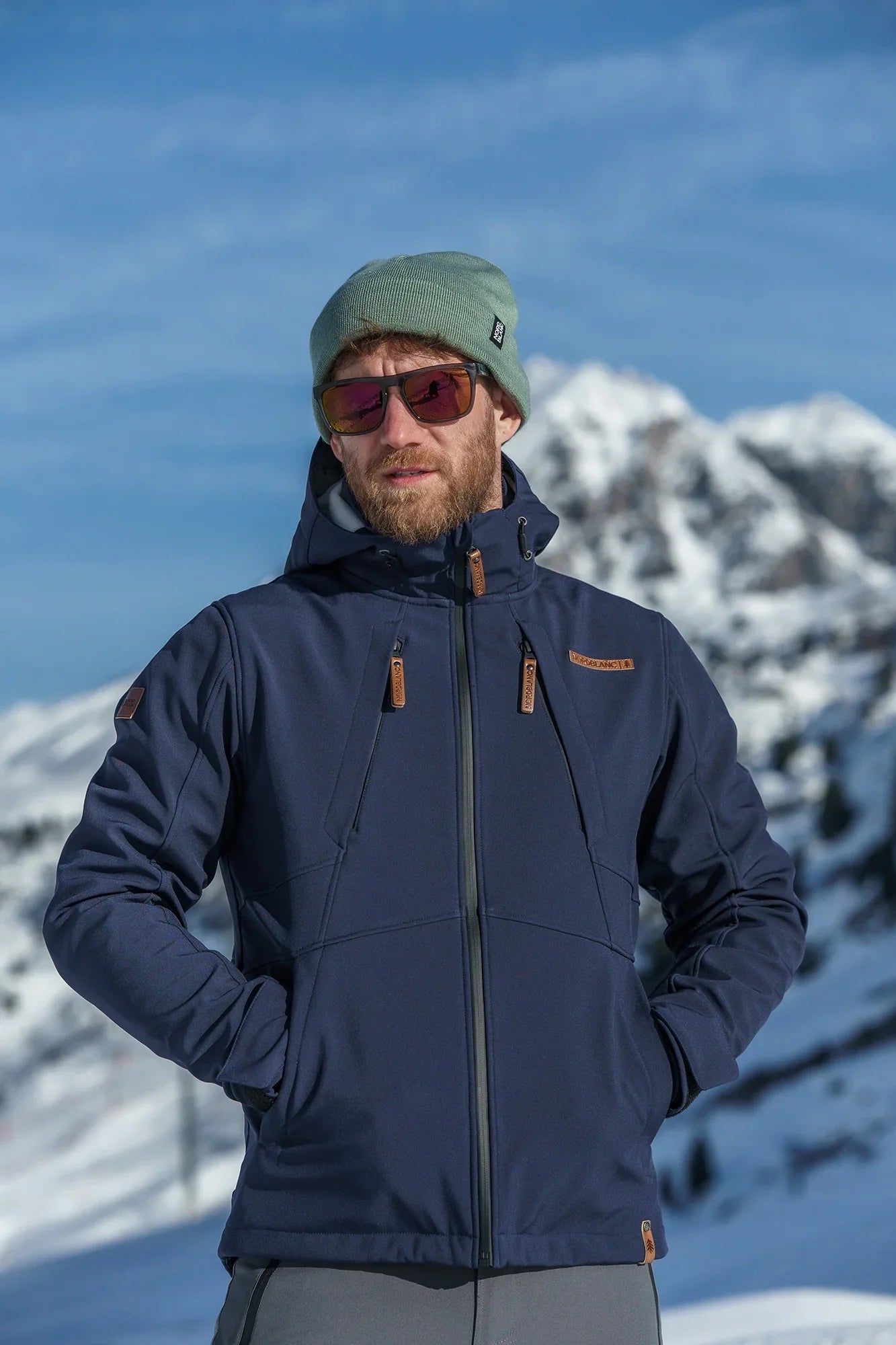 Softshell jakna s runom muška - BLUSTER plava-6