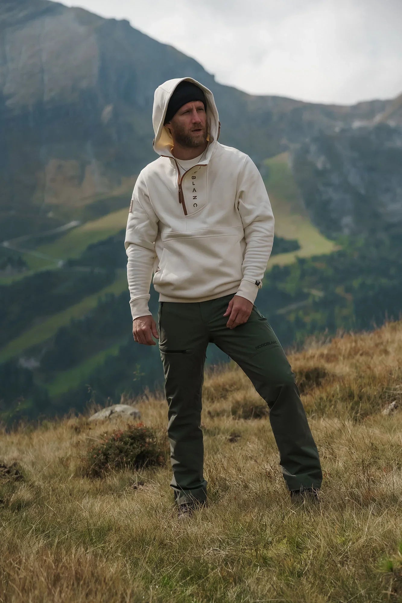 Fleece Gefüttert wasserdichte Outdoorhose Herren - GRIZZLY khaki-4