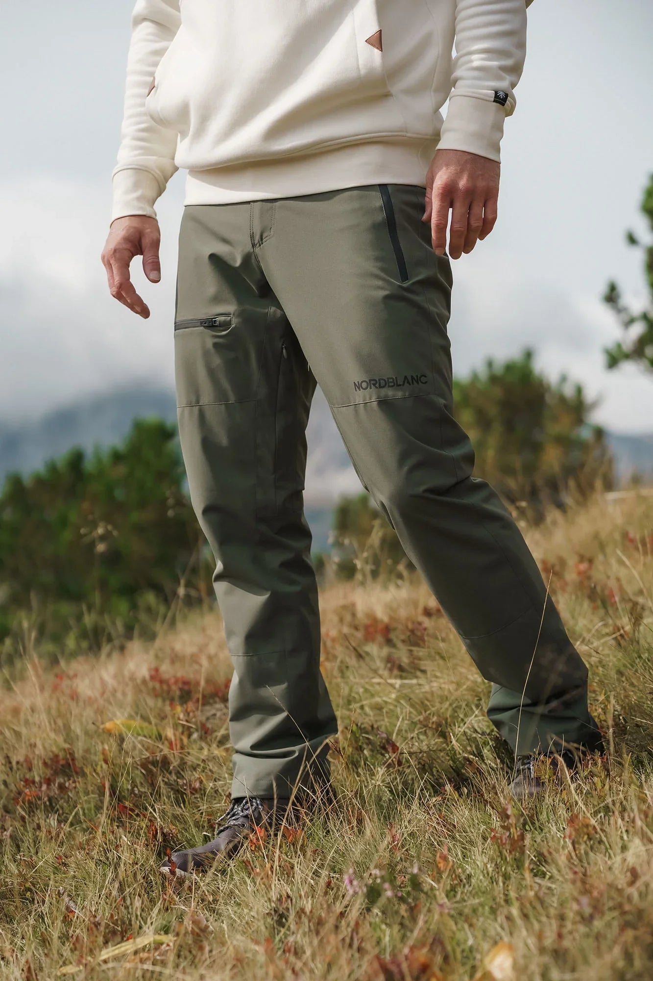 Fleece Gefüttert wasserdichte Outdoorhose Herren - GRIZZLY khaki-5