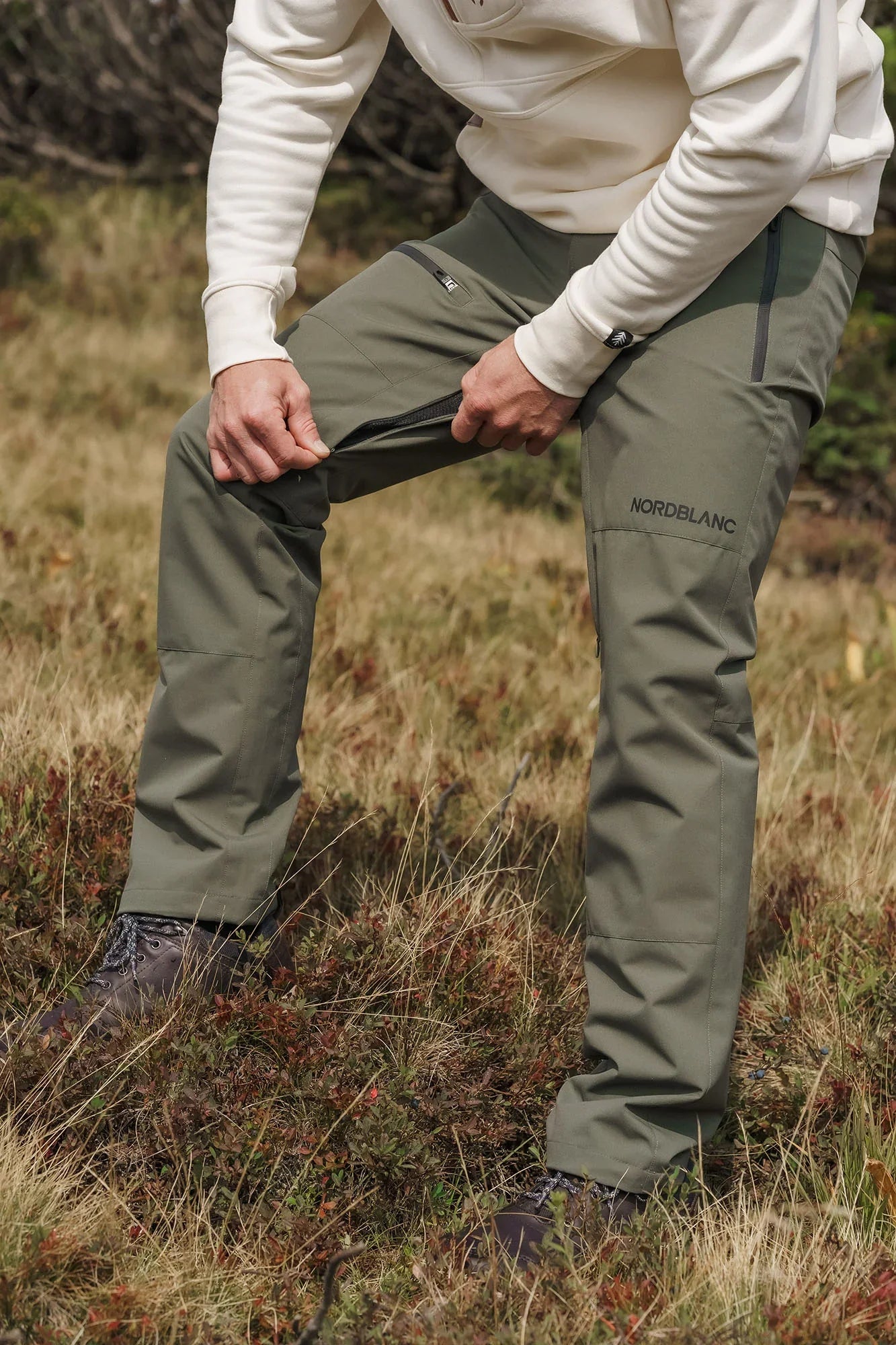 Fleece Gefüttert wasserdichte Outdoorhose Herren - GRIZZLY khaki-6