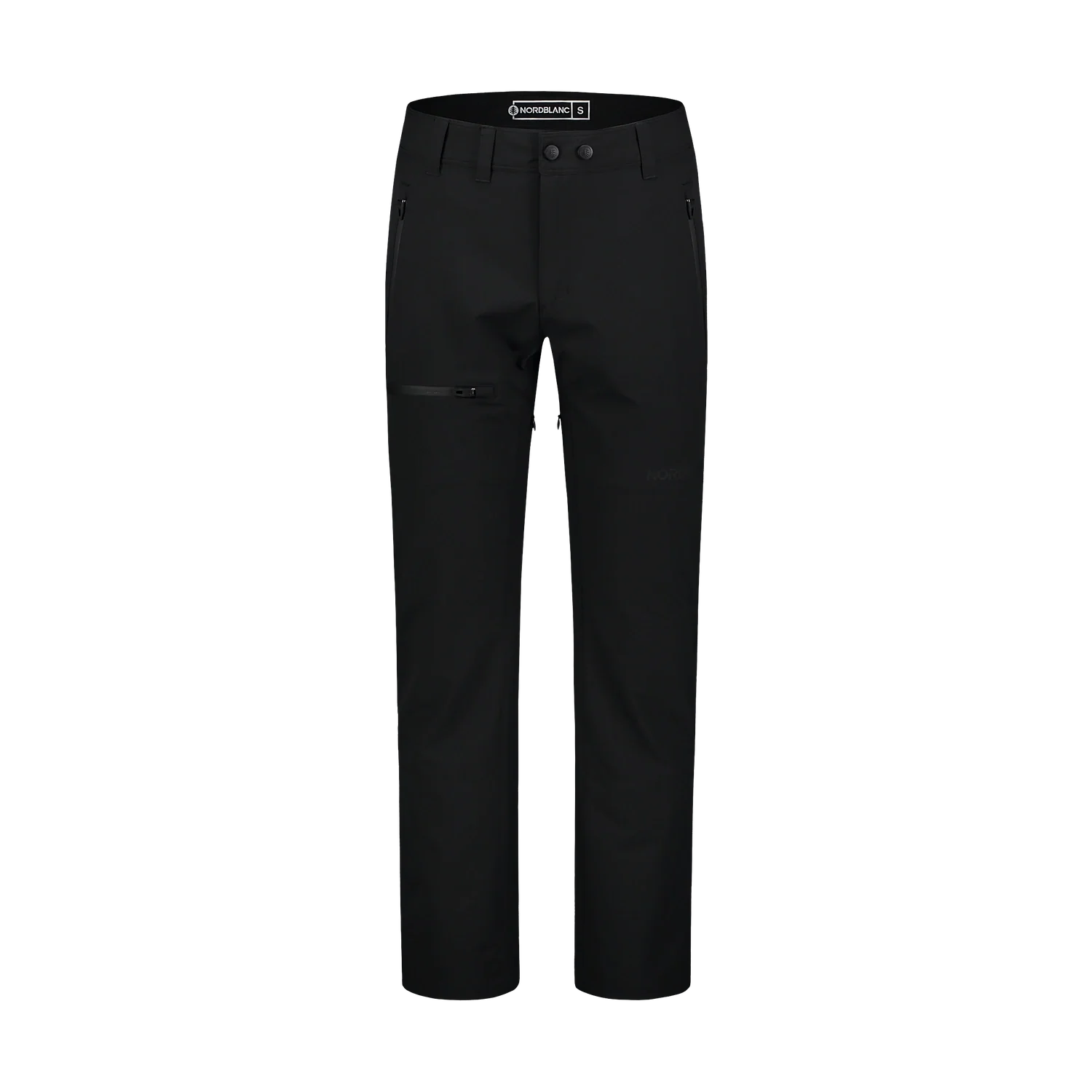 Zateplené nepromokavé outdoorové kalhoty pánské - GRIZZLY černé-1