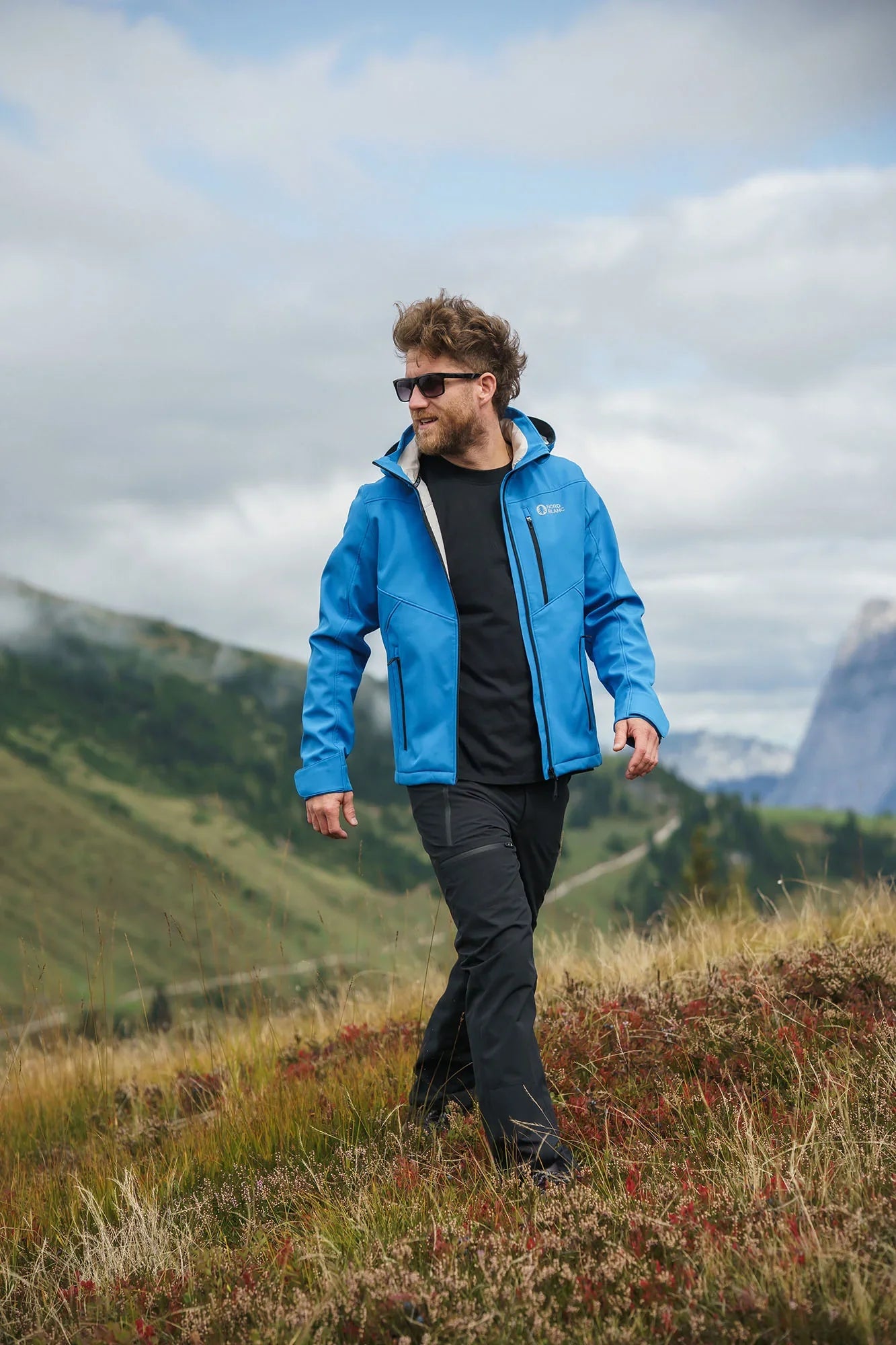 Zateplené nepromokavé outdoorové kalhoty pánské - GRIZZLY černé-5