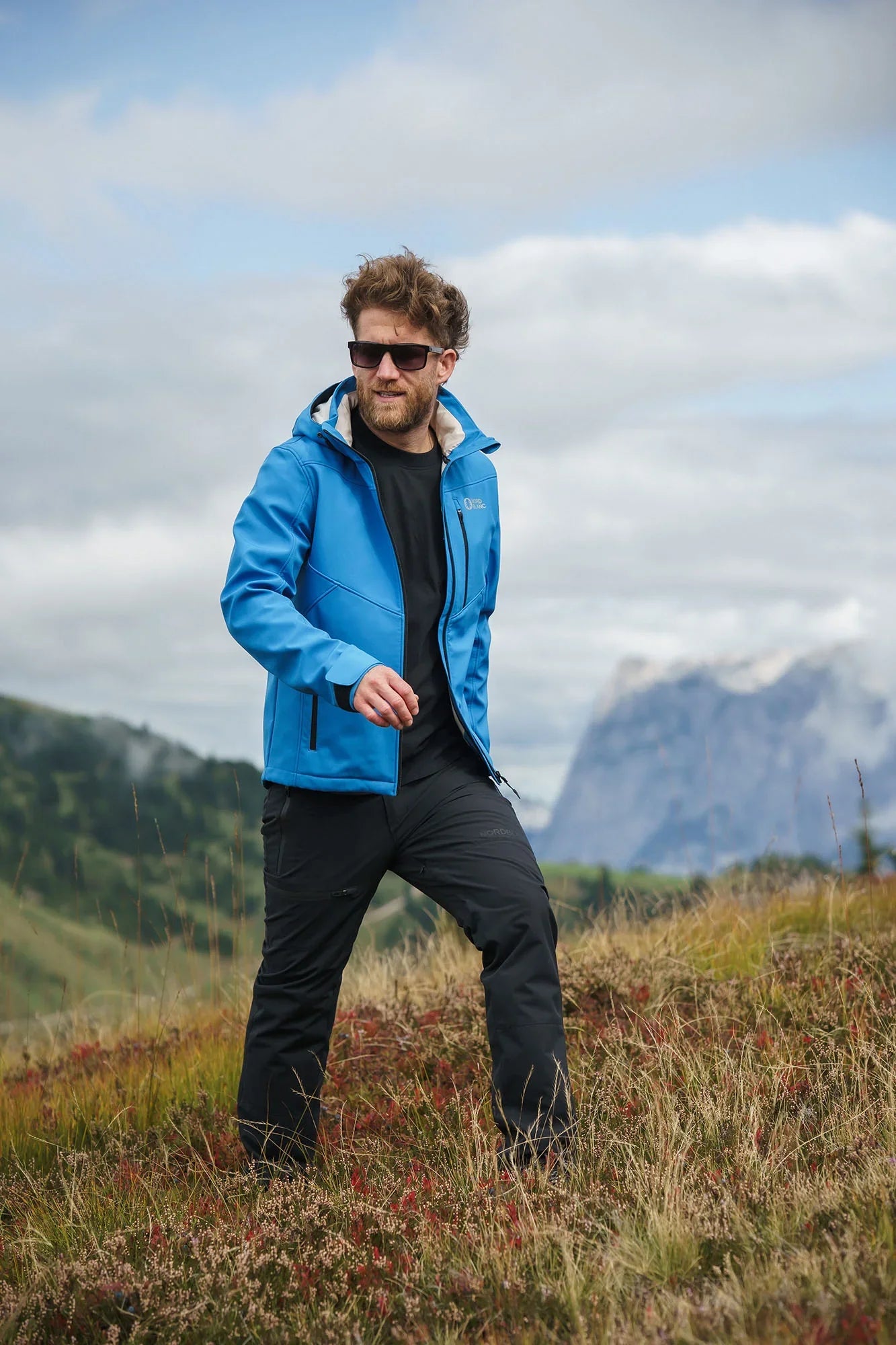 Zateplené nepromokavé outdoorové kalhoty pánské - GRIZZLY černé-6
