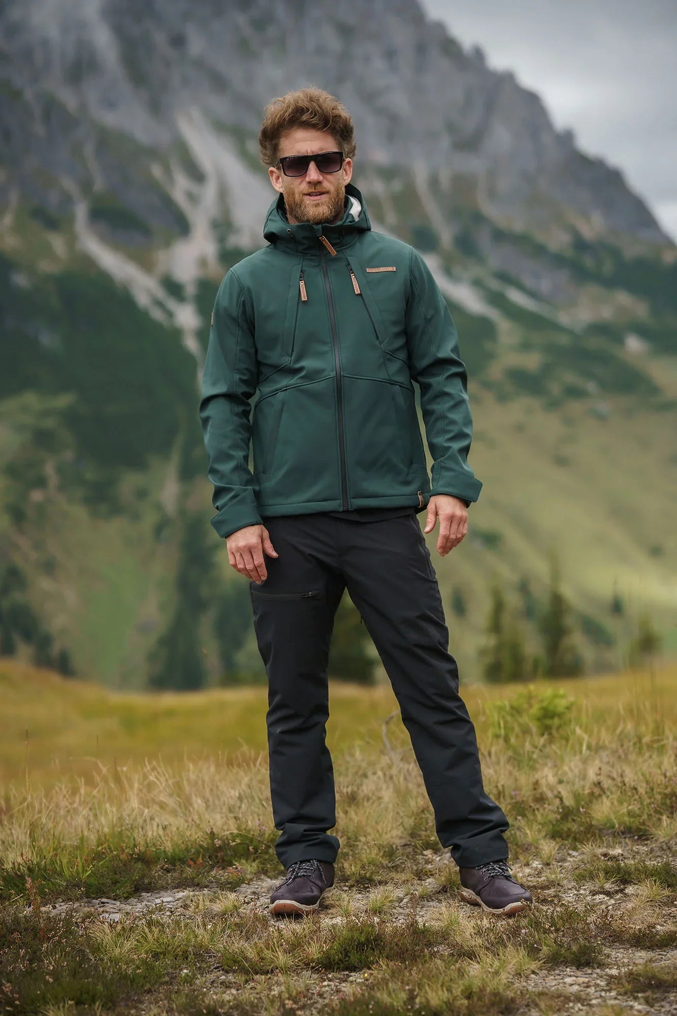 Zateplené nepromokavé outdoorové kalhoty pánské - GRIZZLY černé-8