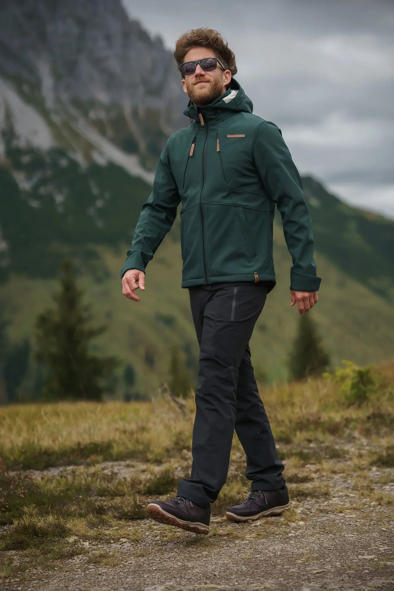 Zateplené nepromokavé outdoorové kalhoty pánské - GRIZZLY černé-9