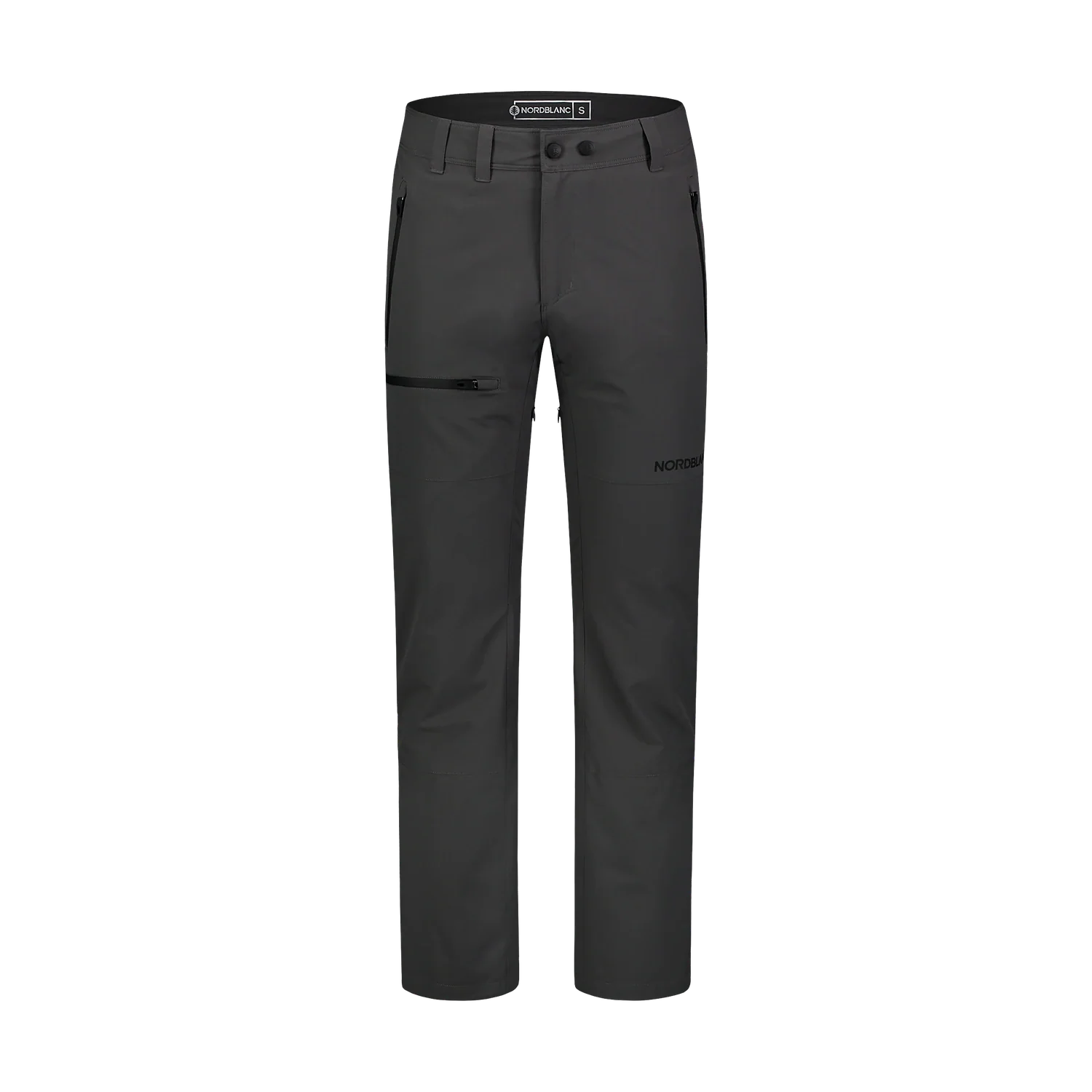Nodootporne outdoor hlače od flisa muške - GRIZZLY sive-1
