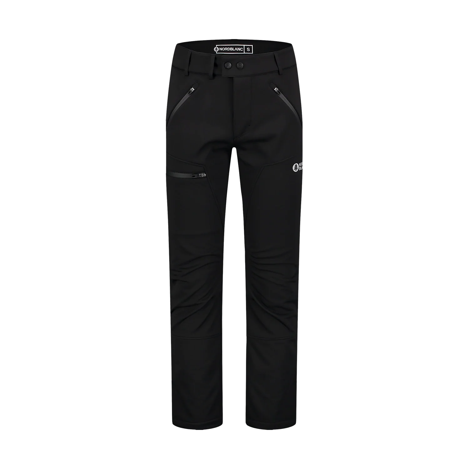 Fleece Gefüttert wasserdichte Softshellhose Herren - THORN schwarz-1