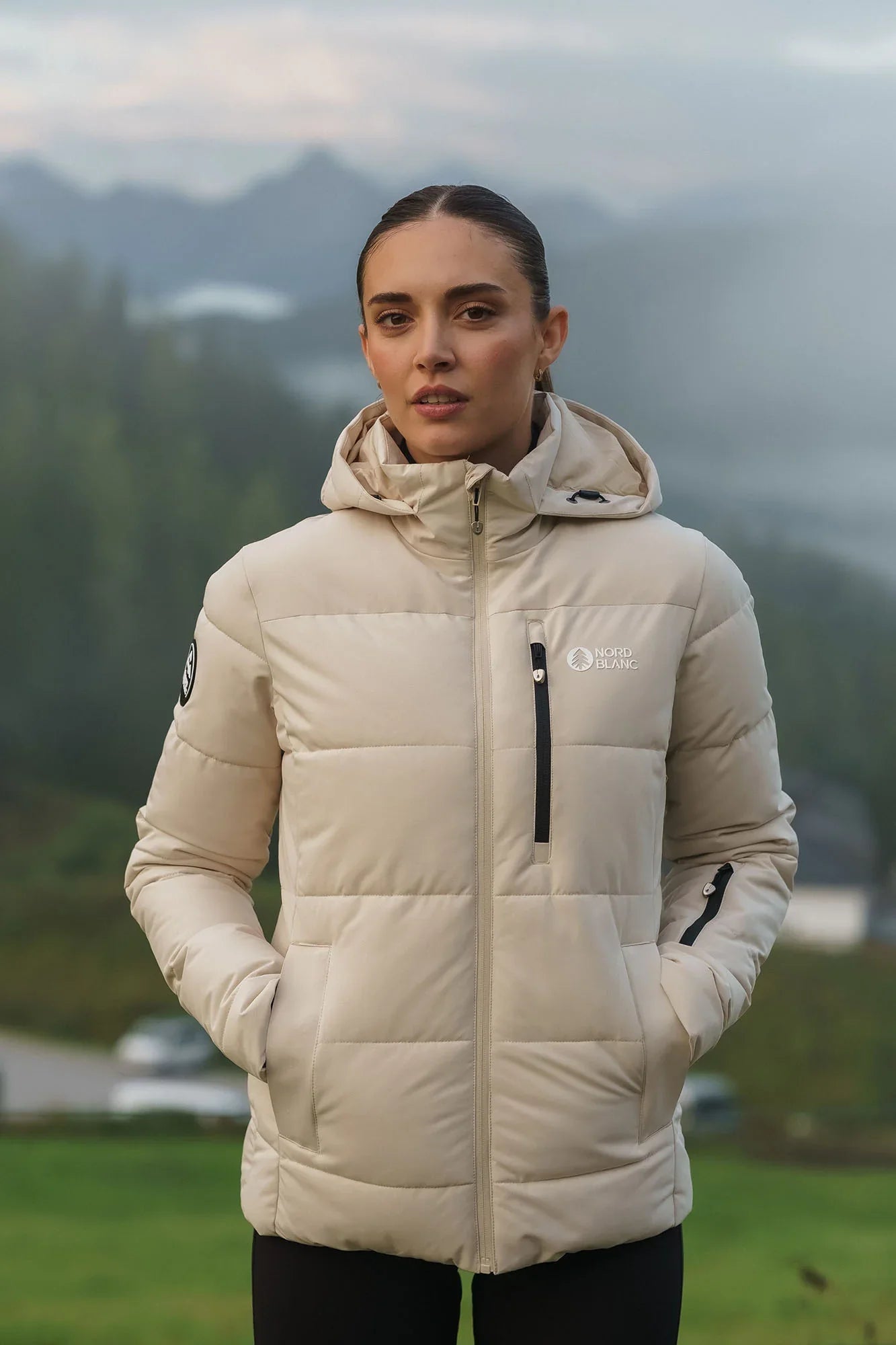 Waterproof winter jacket women's - INUIT beige-6