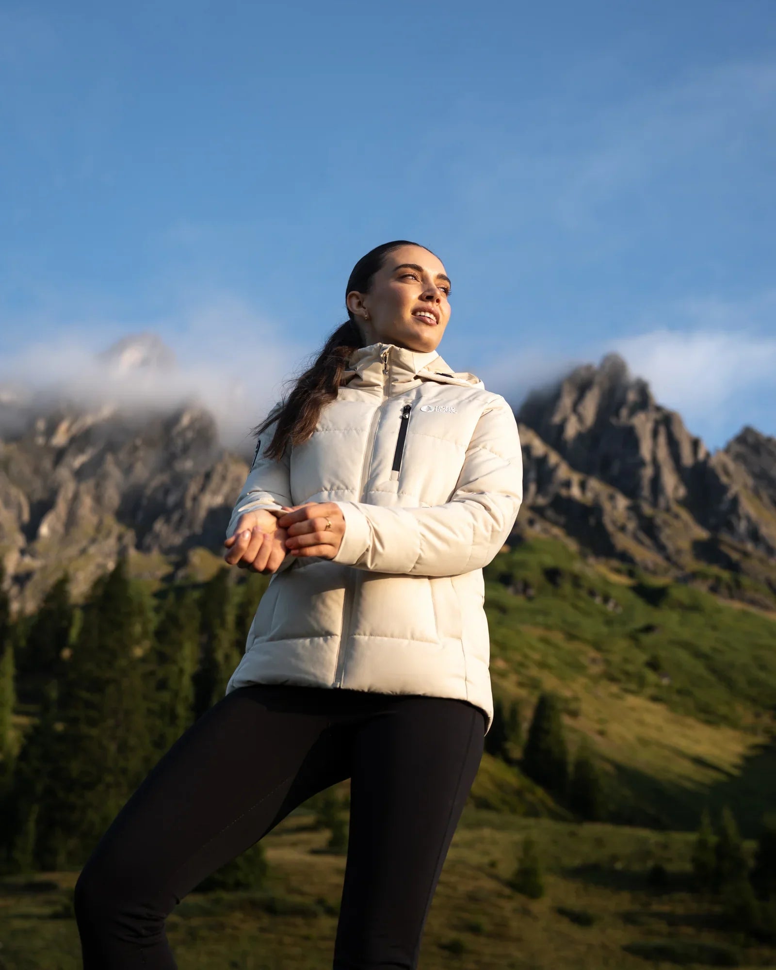 Waterproof winter jacket women's - INUIT beige-10