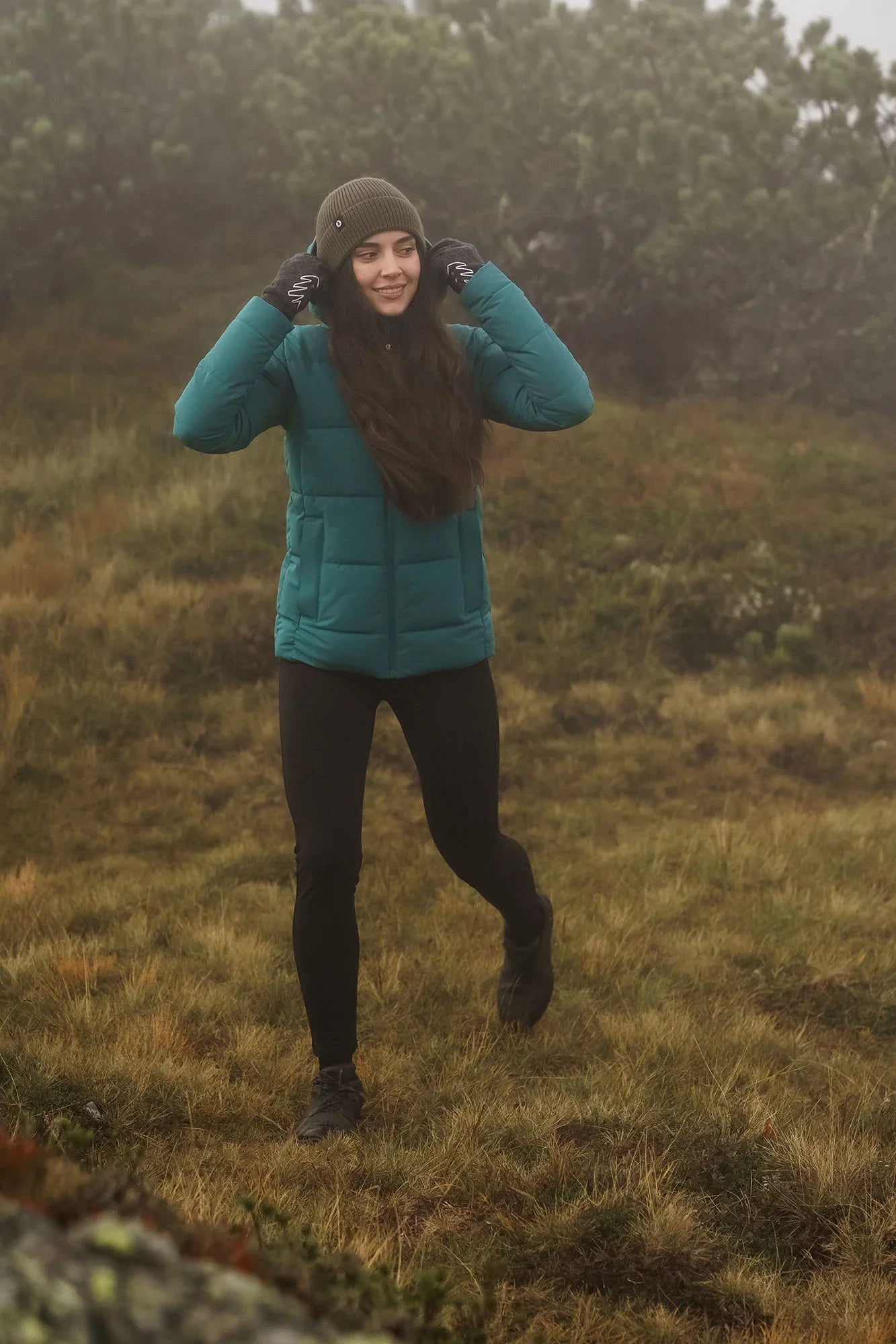 Wasserdichte Winterjacke Damen - INUIT grün-2
