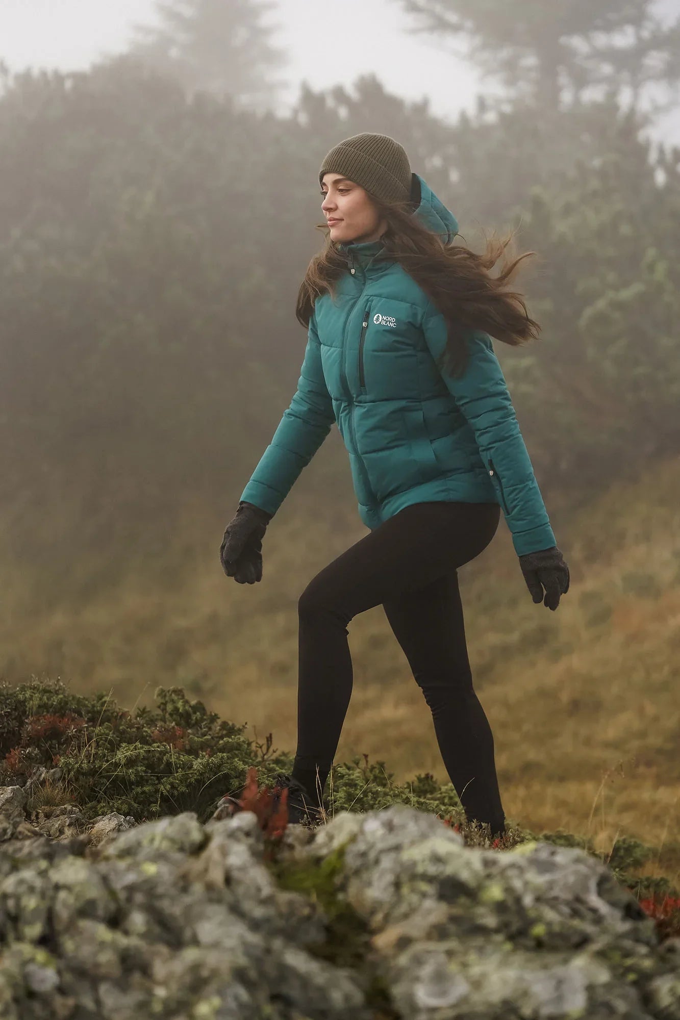 Wasserdichte Winterjacke Damen - INUIT grün-3