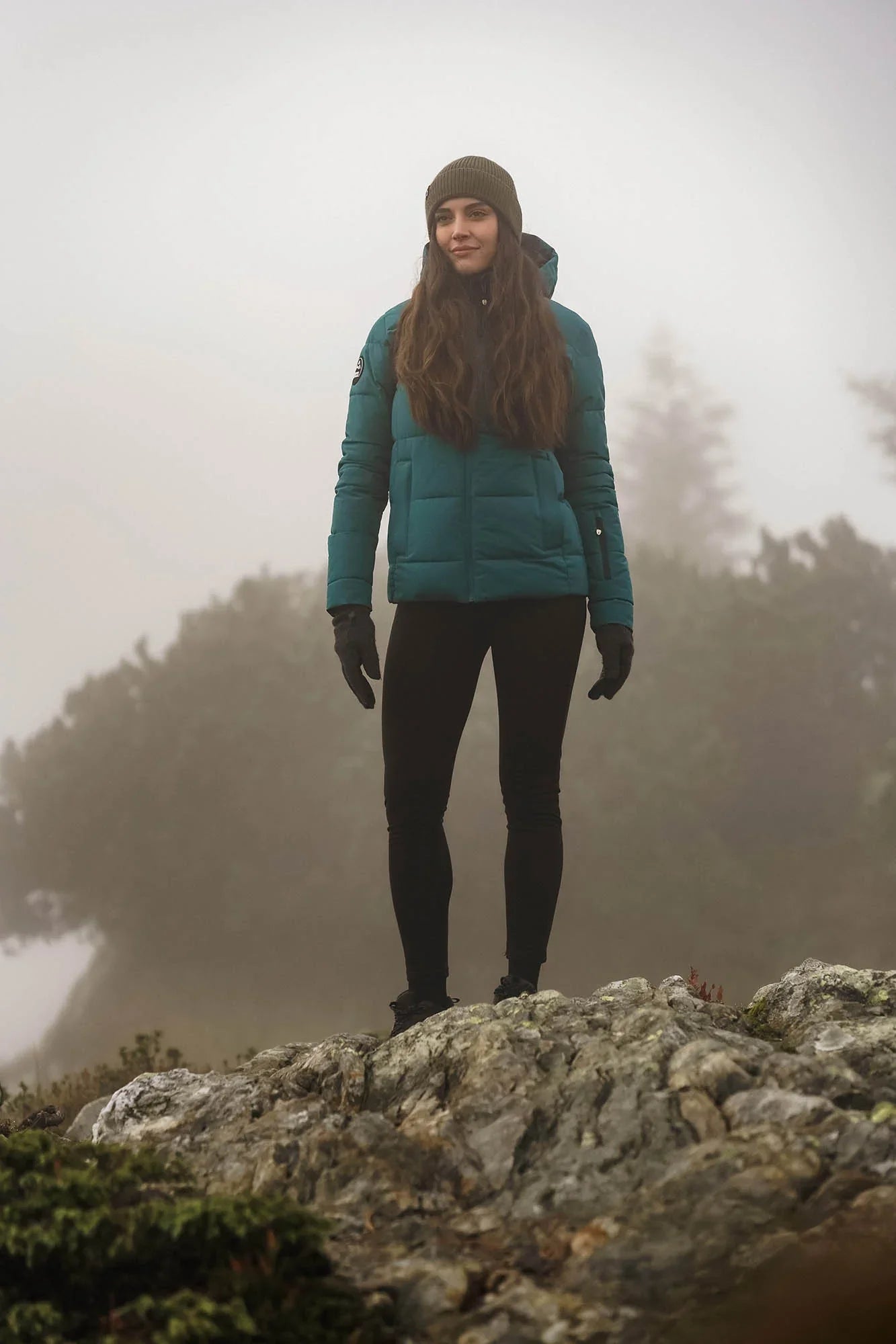 Wasserdichte Winterjacke Damen - INUIT grün-4