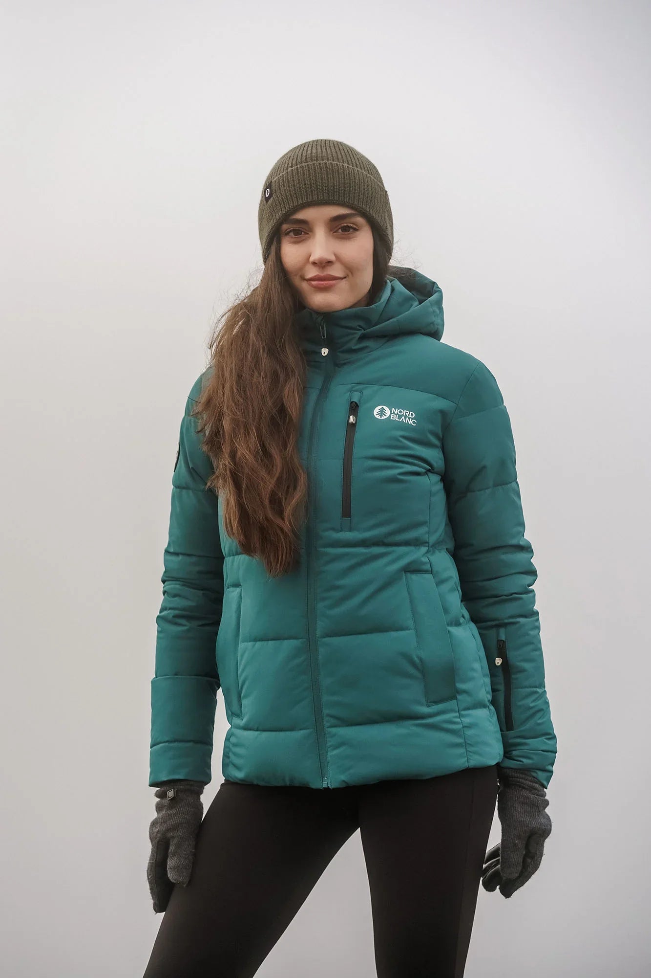 Wasserdichte Winterjacke Damen - INUIT grün-5