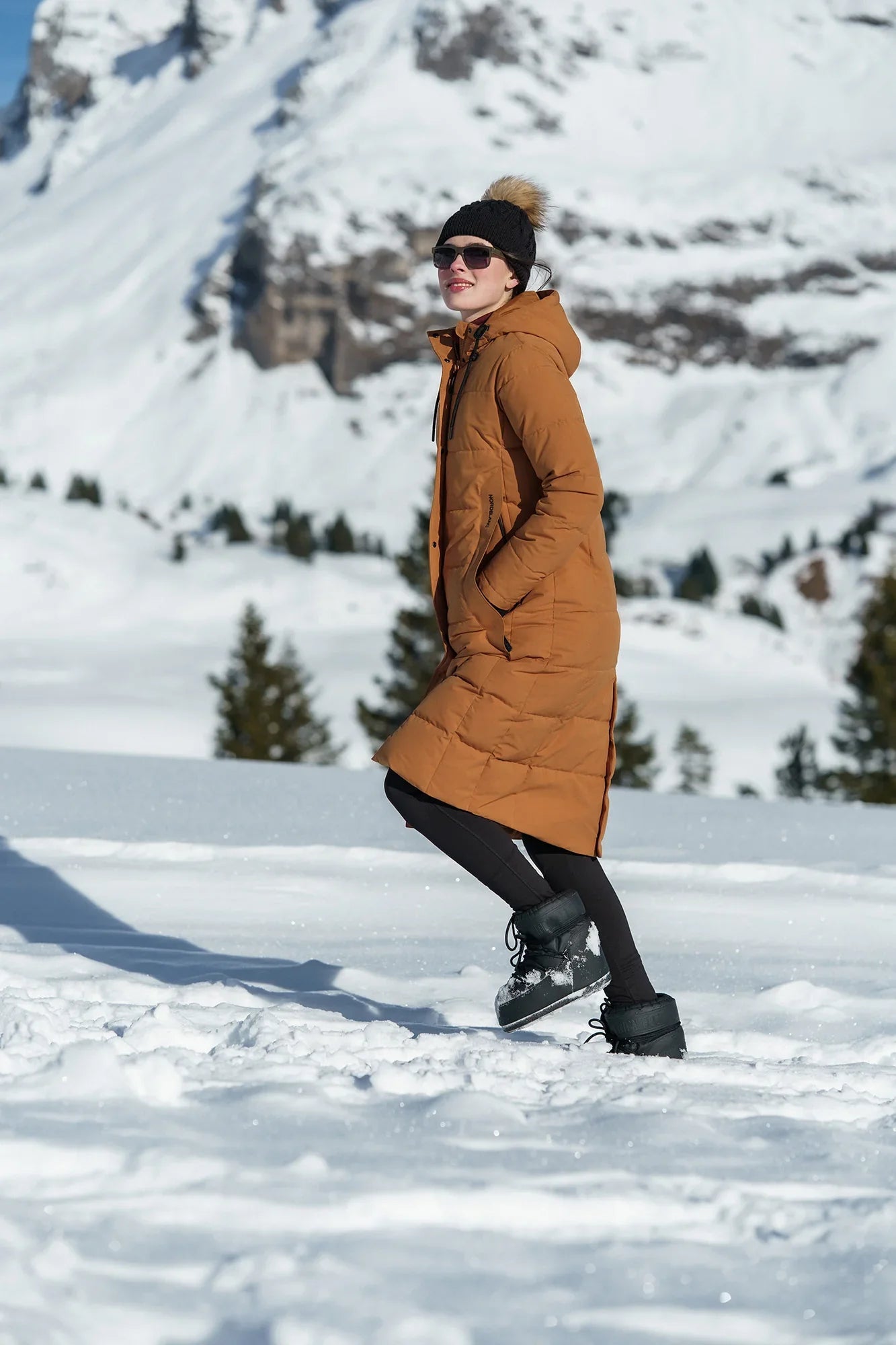 Wasserdichte Winterparka Damen - CAIRN braun-2