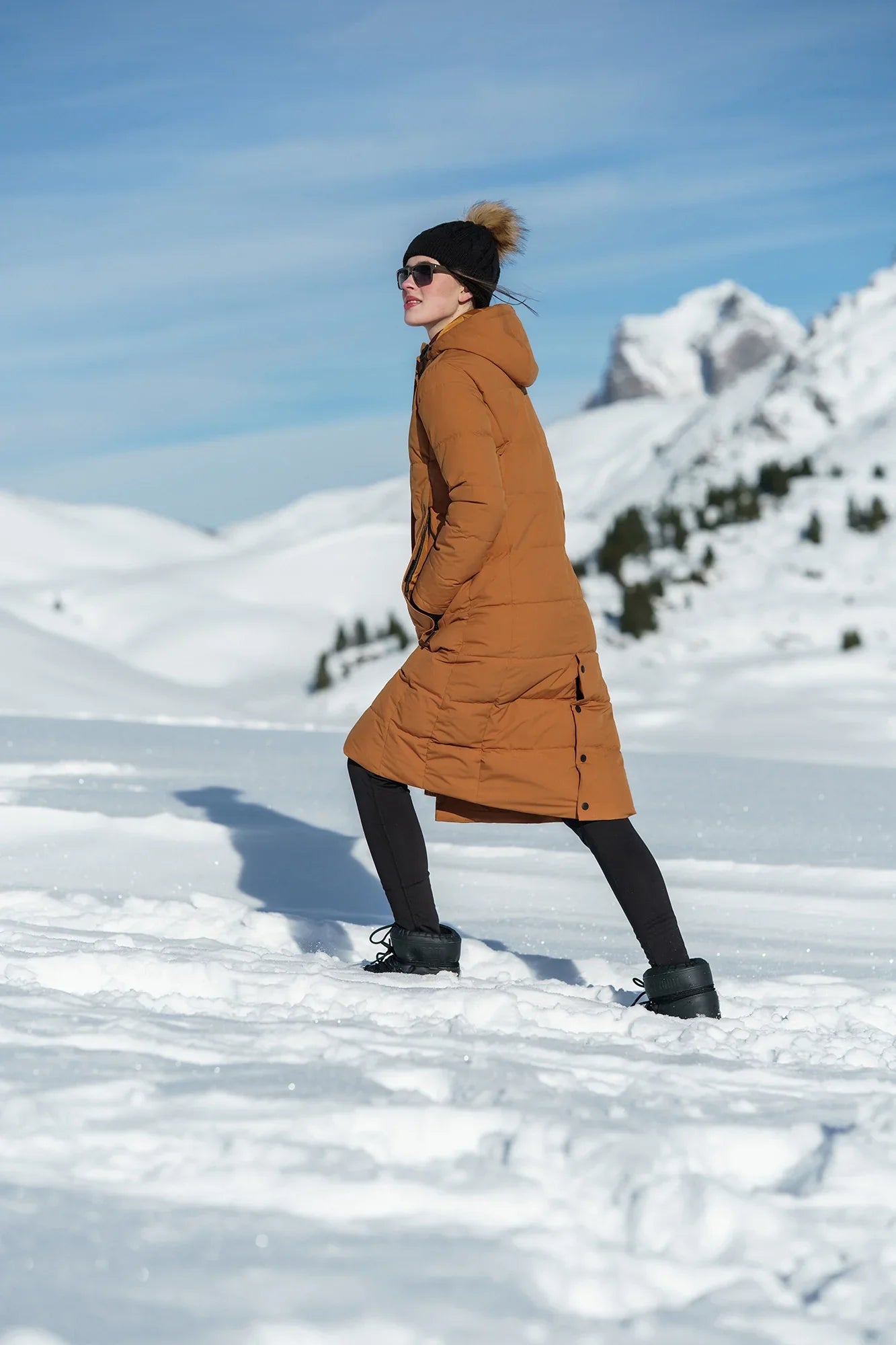 Wasserdichte Winterparka Damen - CAIRN braun-3