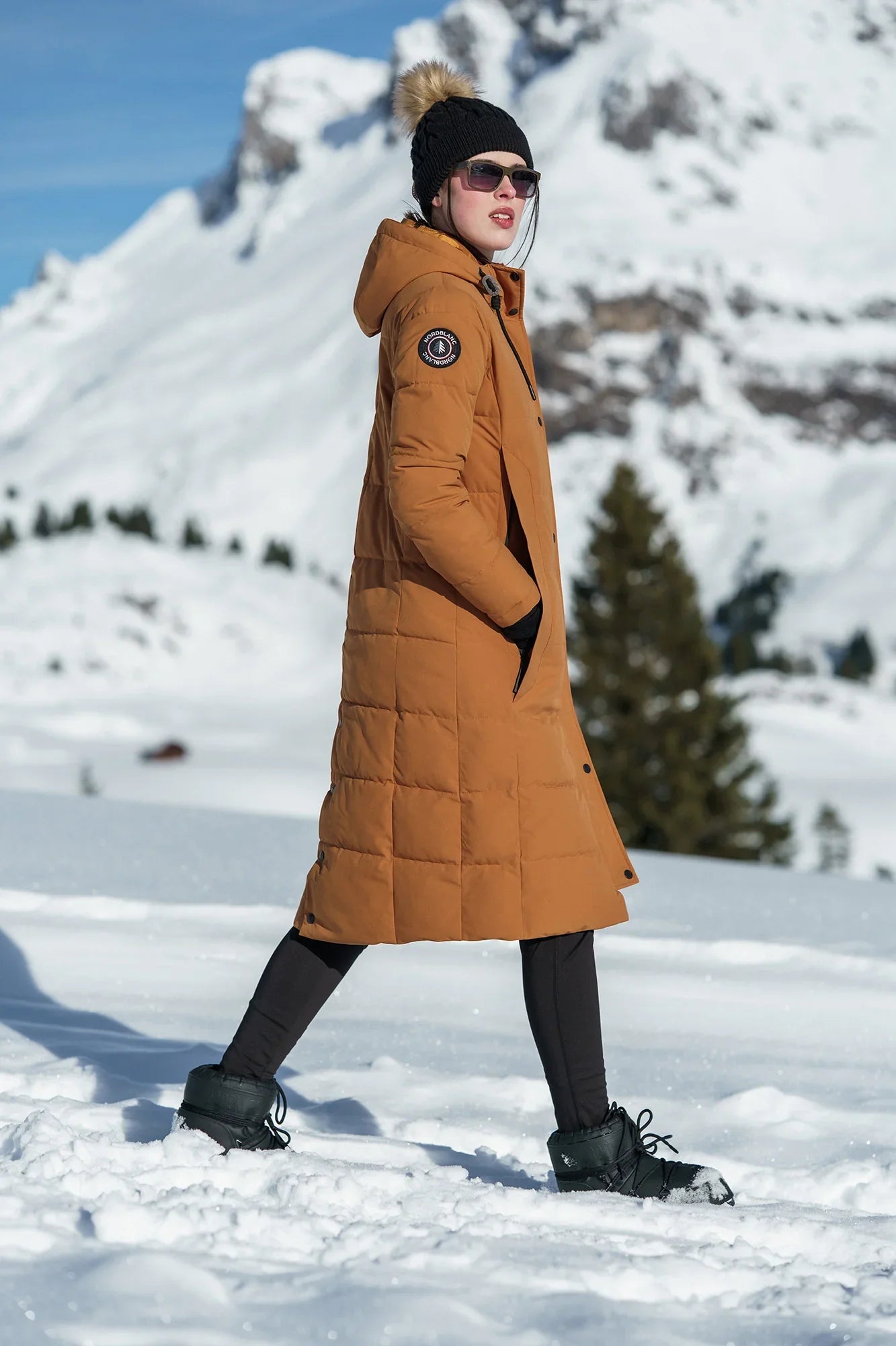 Wasserdichte Winterparka Damen - CAIRN braun-4