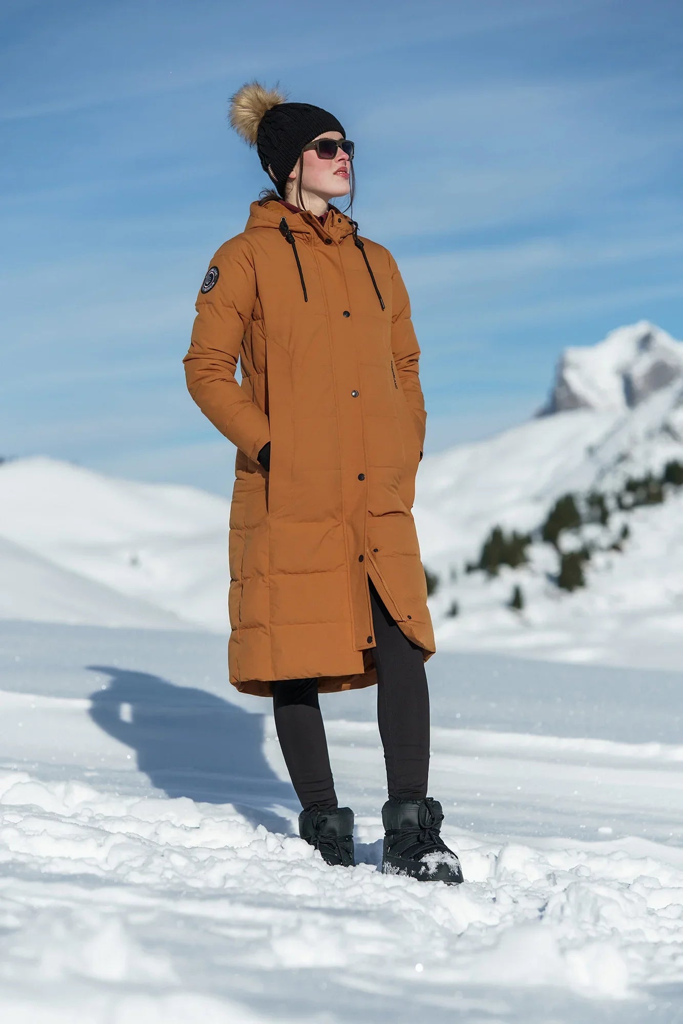 Wasserdichte Winterparka Damen - CAIRN braun-5
