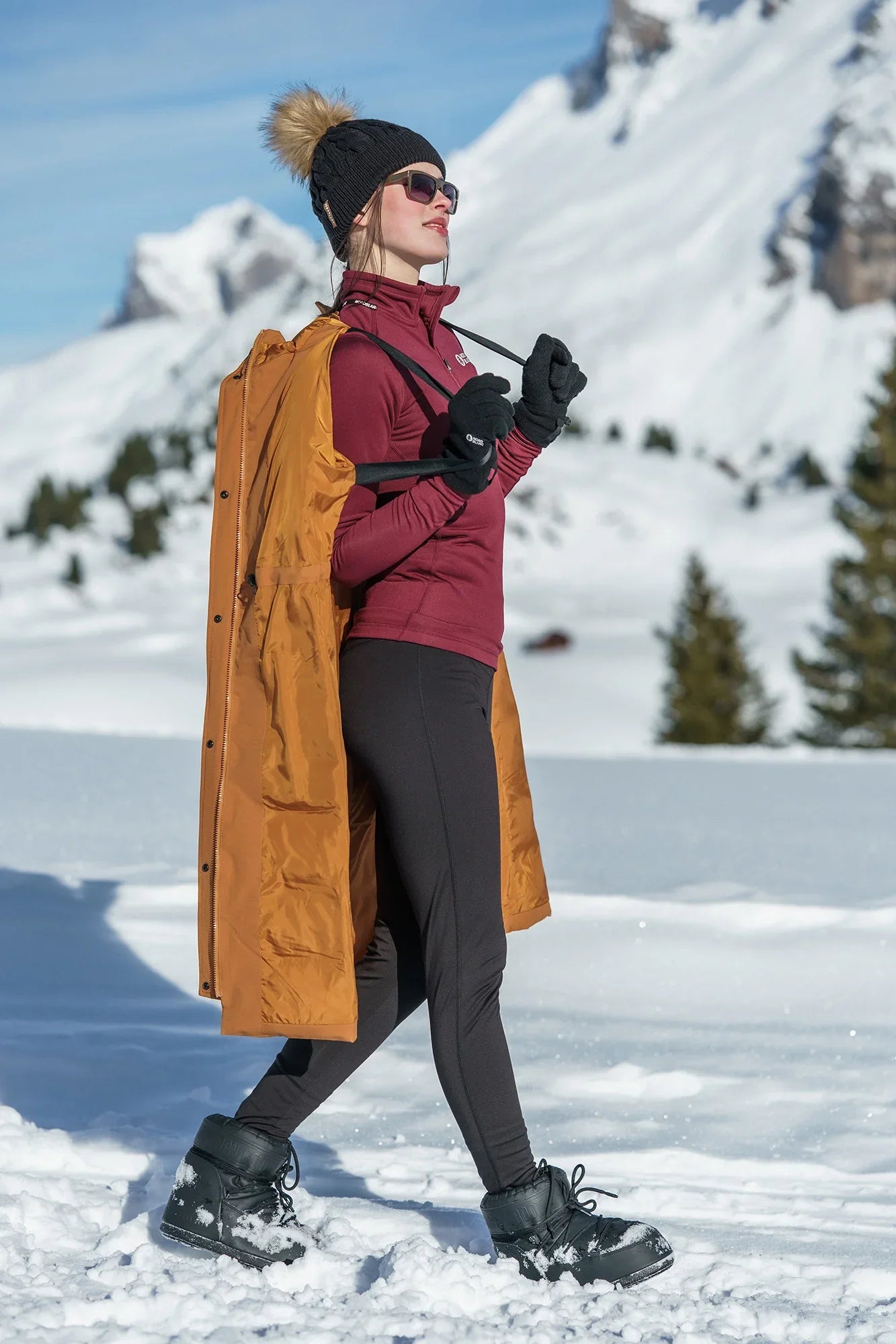 Wasserdichte Winterparka Damen - CAIRN braun-6