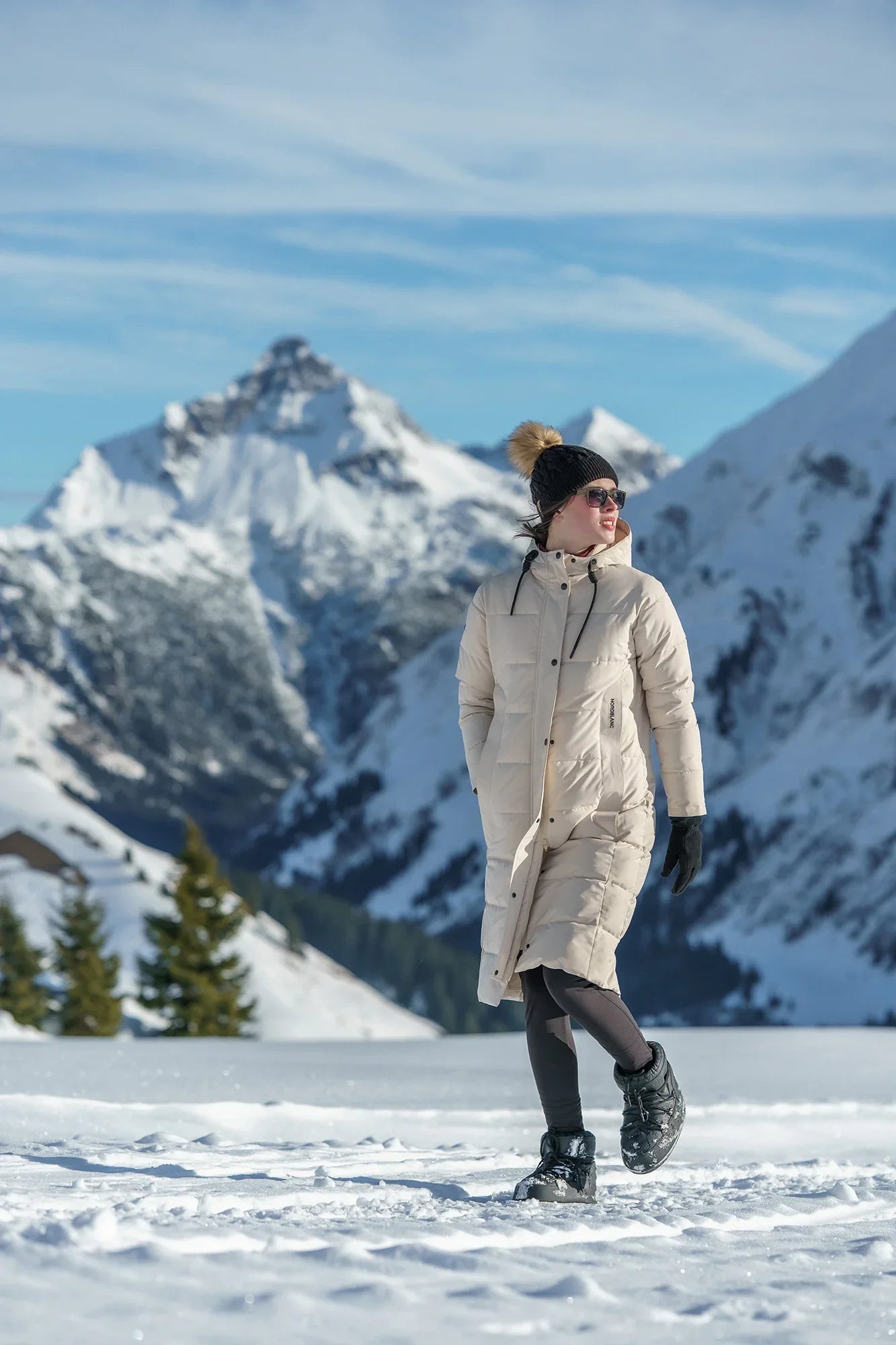 Waterproof winter parka women's - CAIRN beige-2