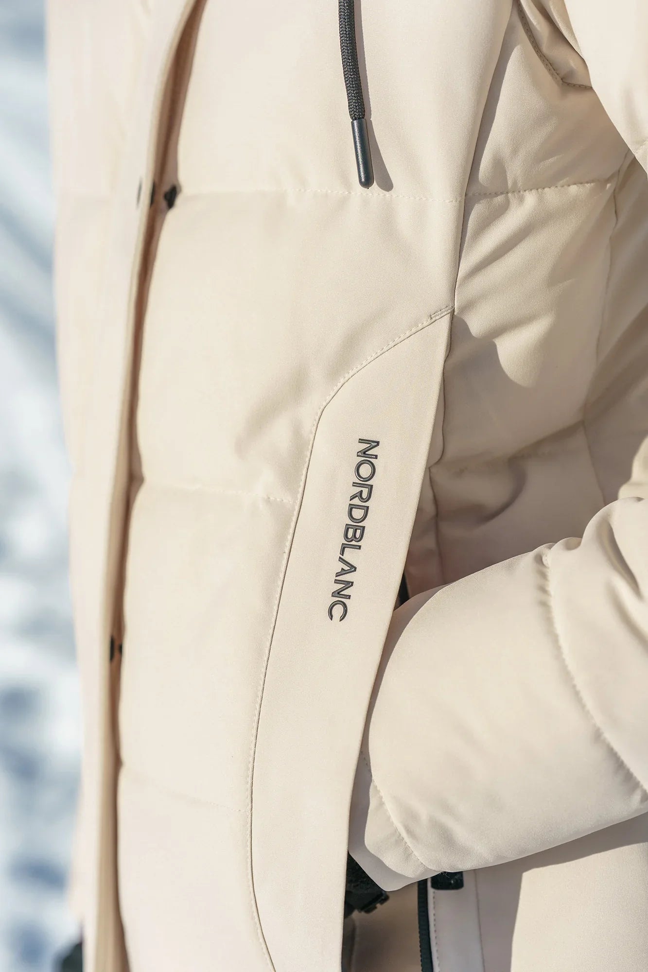 Waterproof winter parka women's - CAIRN beige-11