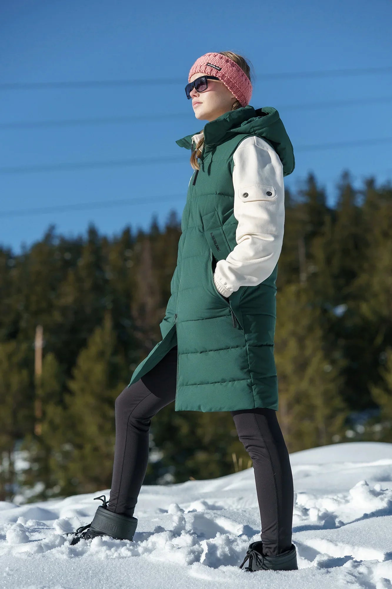 Winter vest women's - HOWL green-5