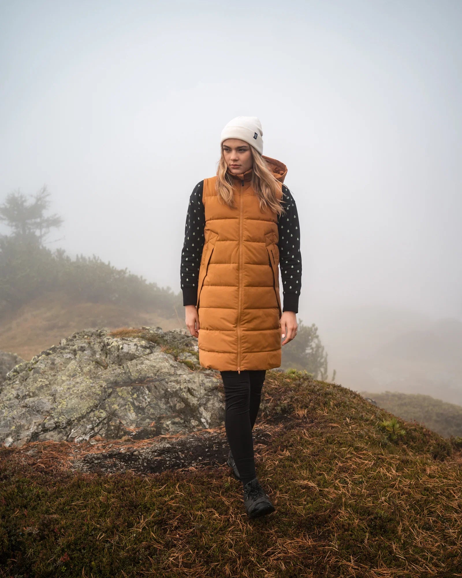 Winter vest women's - HOWL brown-3