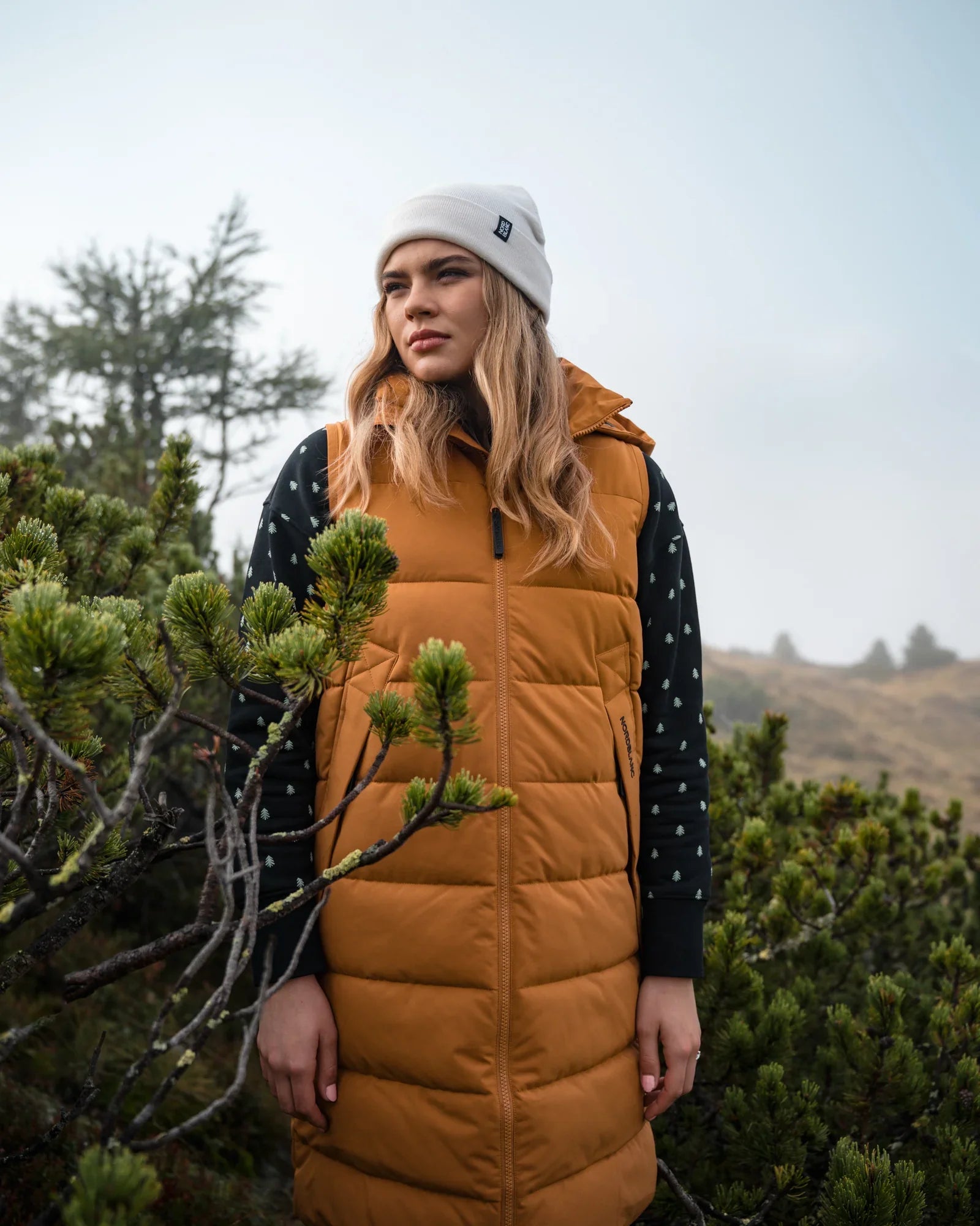 Winter vest women's - HOWL brown-7