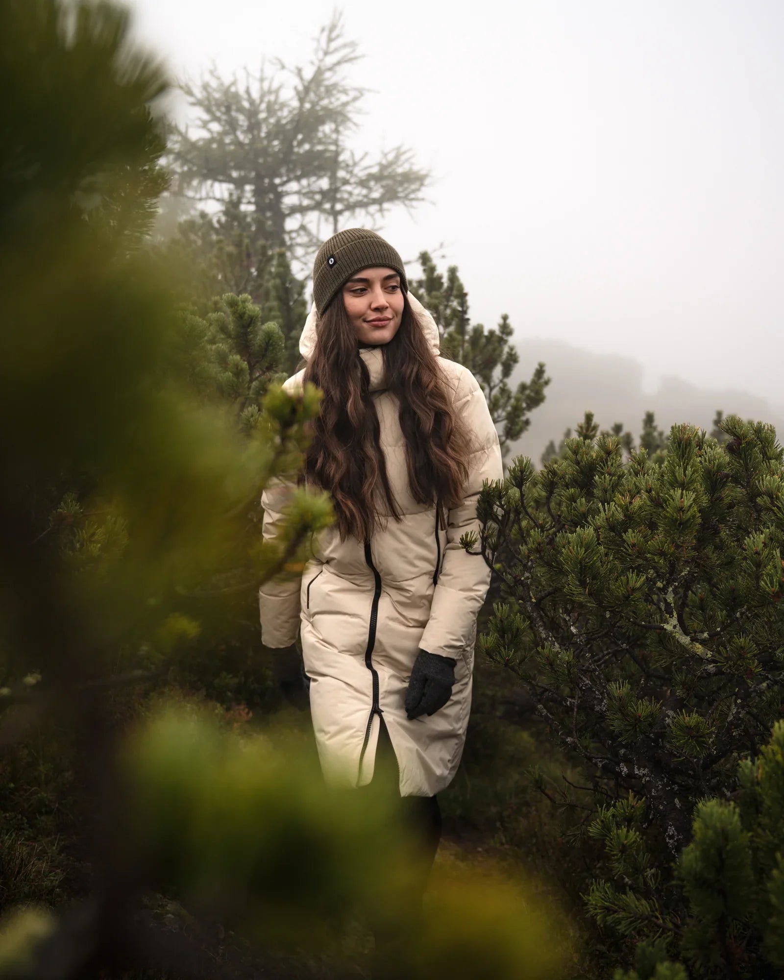 Winter parka women's - GLINT beige-2