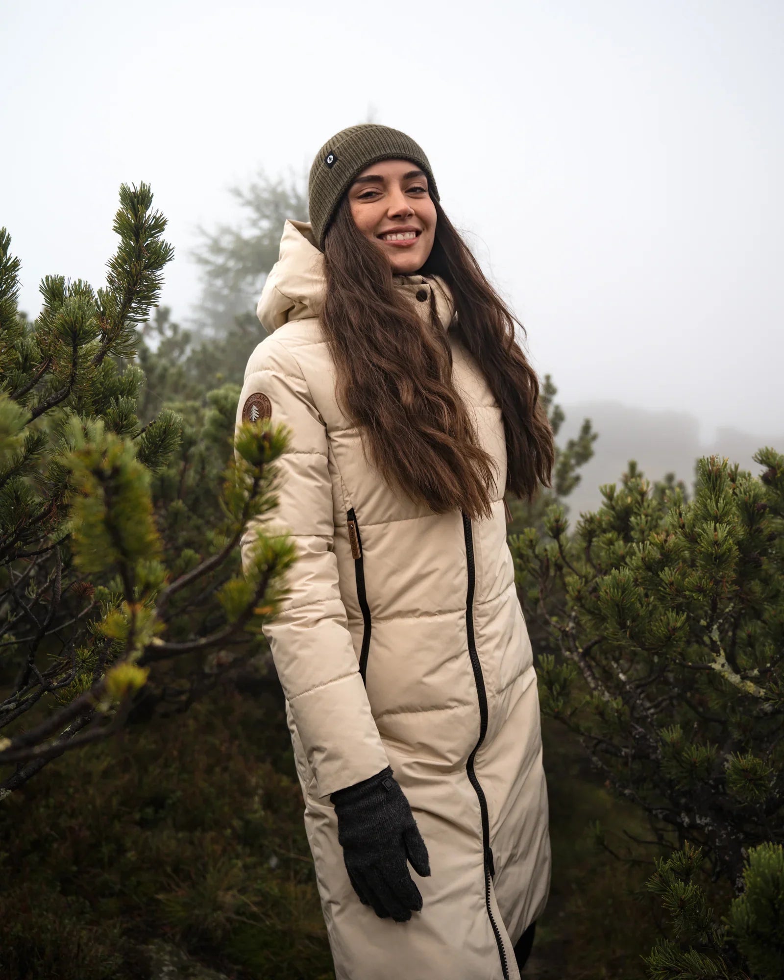 Winter parka women's - GLINT beige-3
