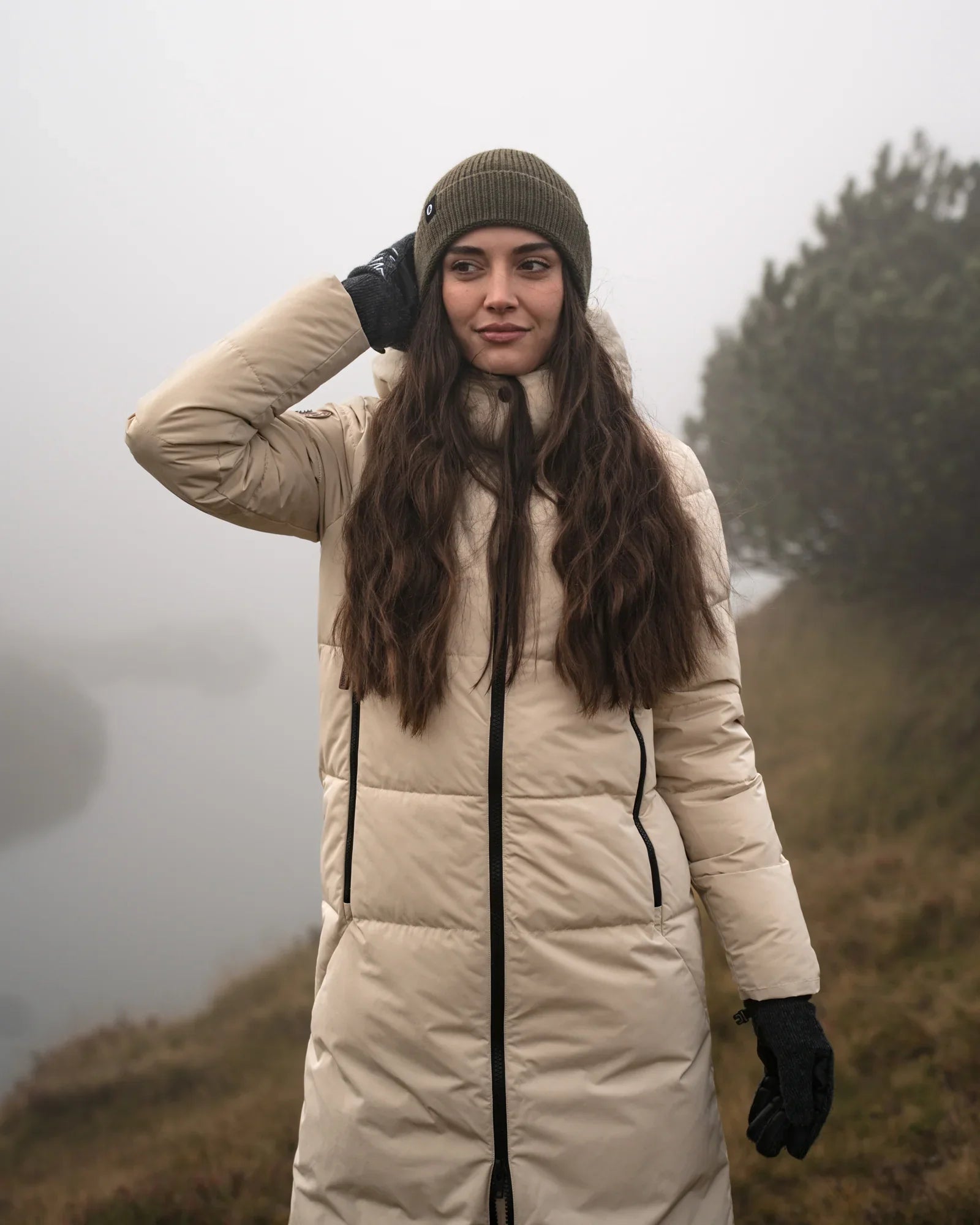 Winter parka women's - GLINT beige-4