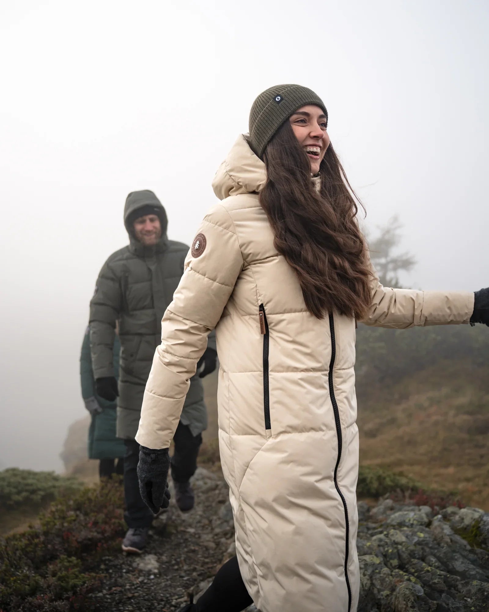 Winter parka women's - GLINT beige-5