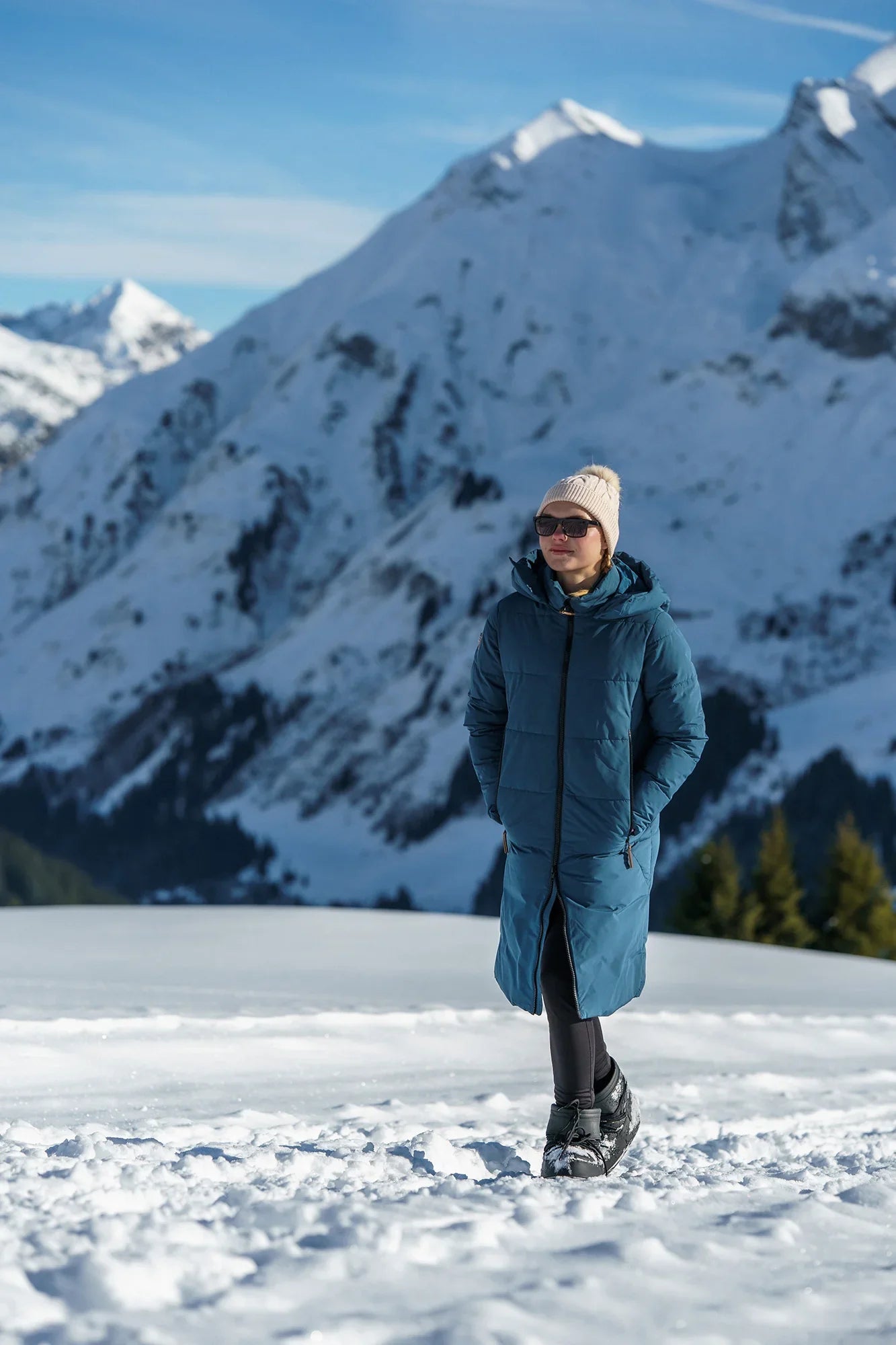 Winterparka Damen - GLINT blau-2