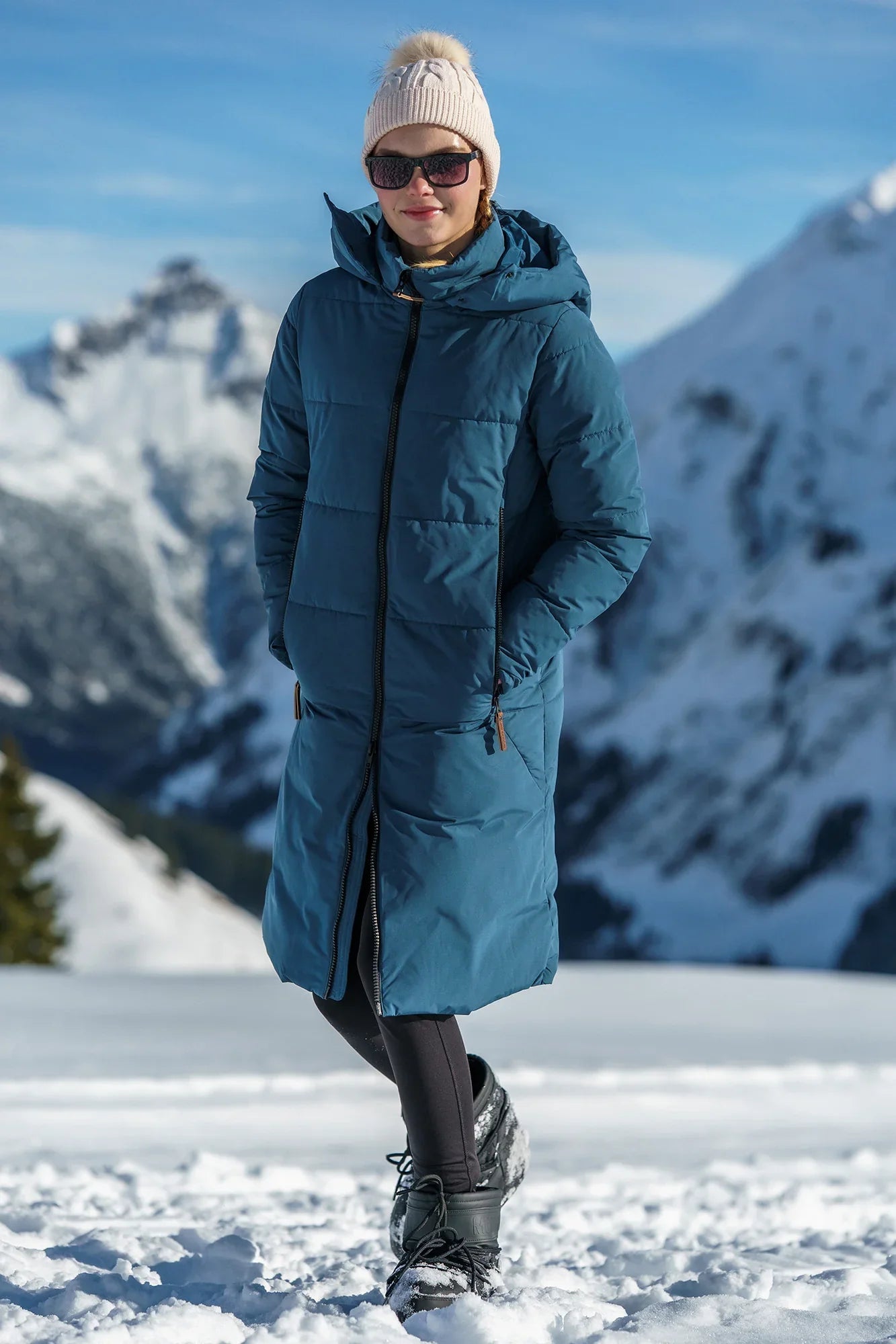 Winterparka Damen - GLINT blau-4