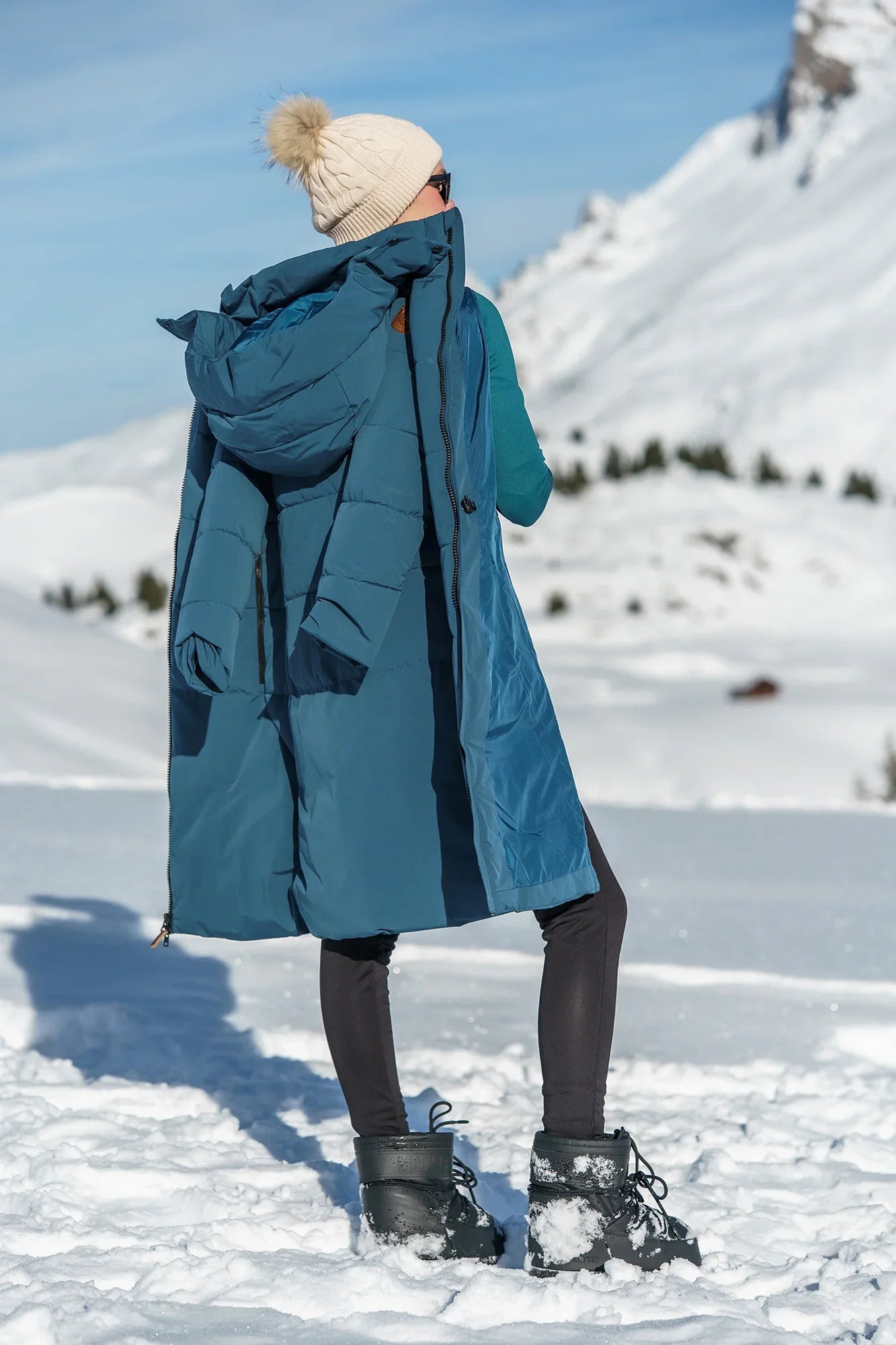 Winterparka Damen - GLINT blau-6