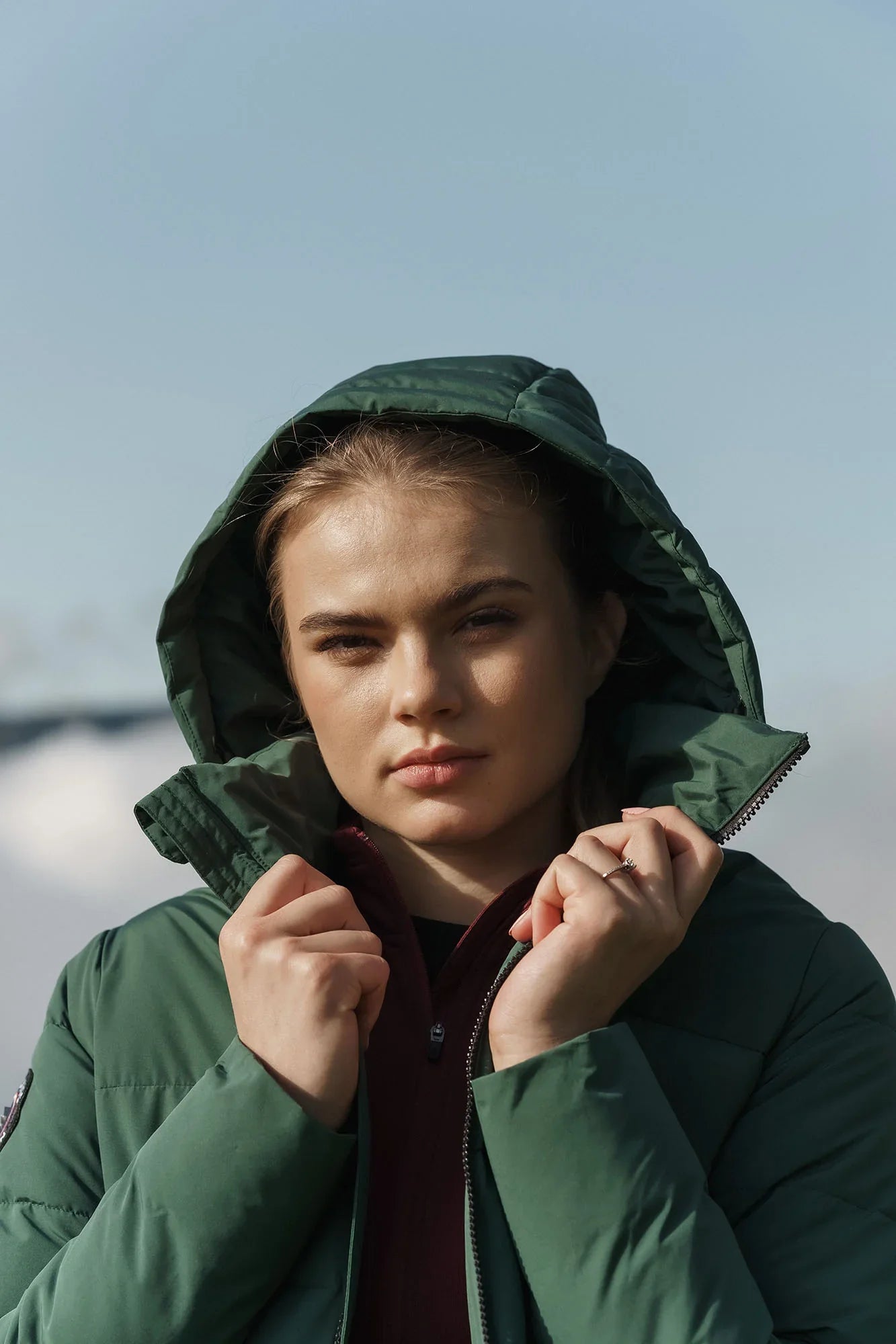 Télikabát női - HEARTFUL zöld-11