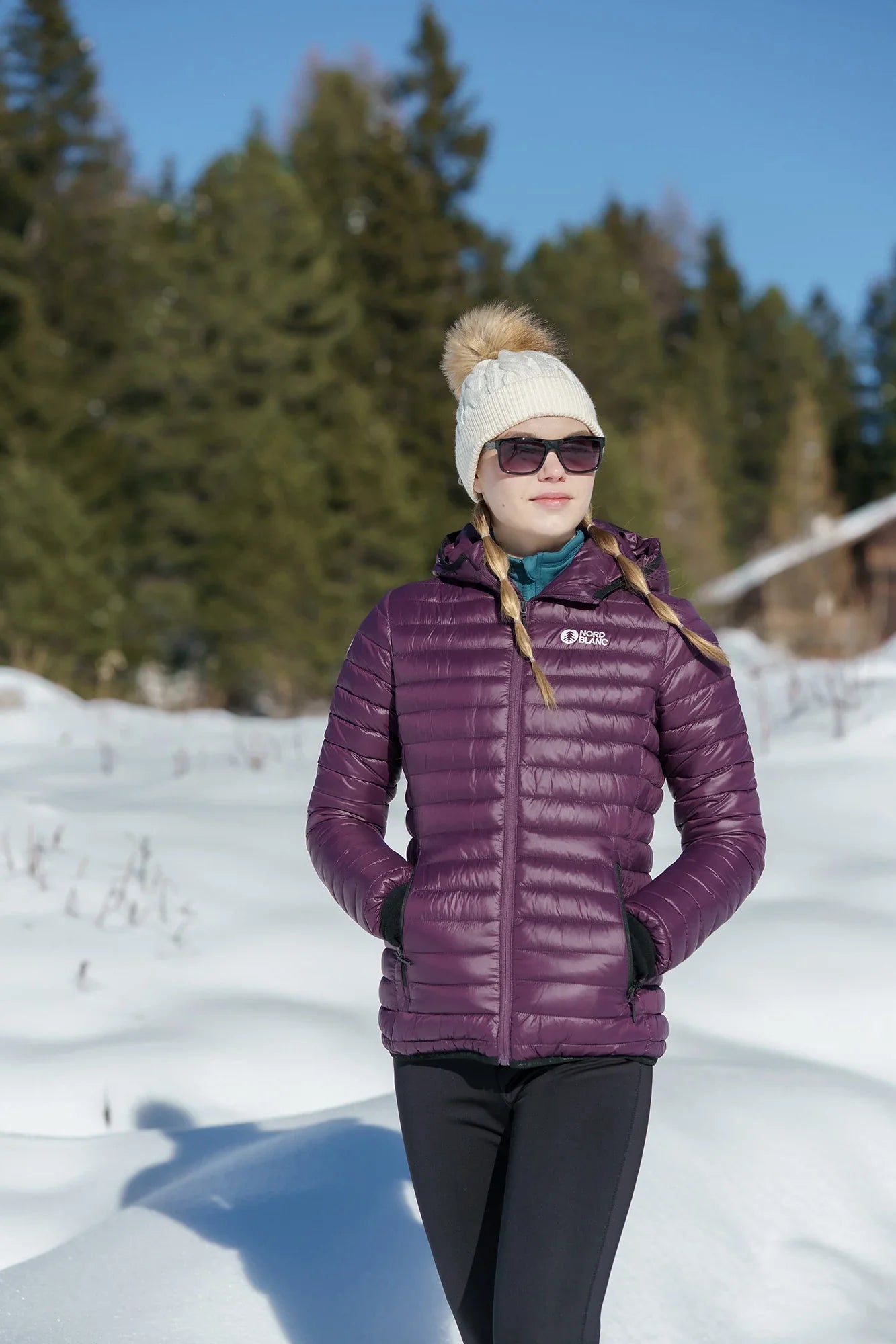 Quilted jacket women's - VALE violet-5