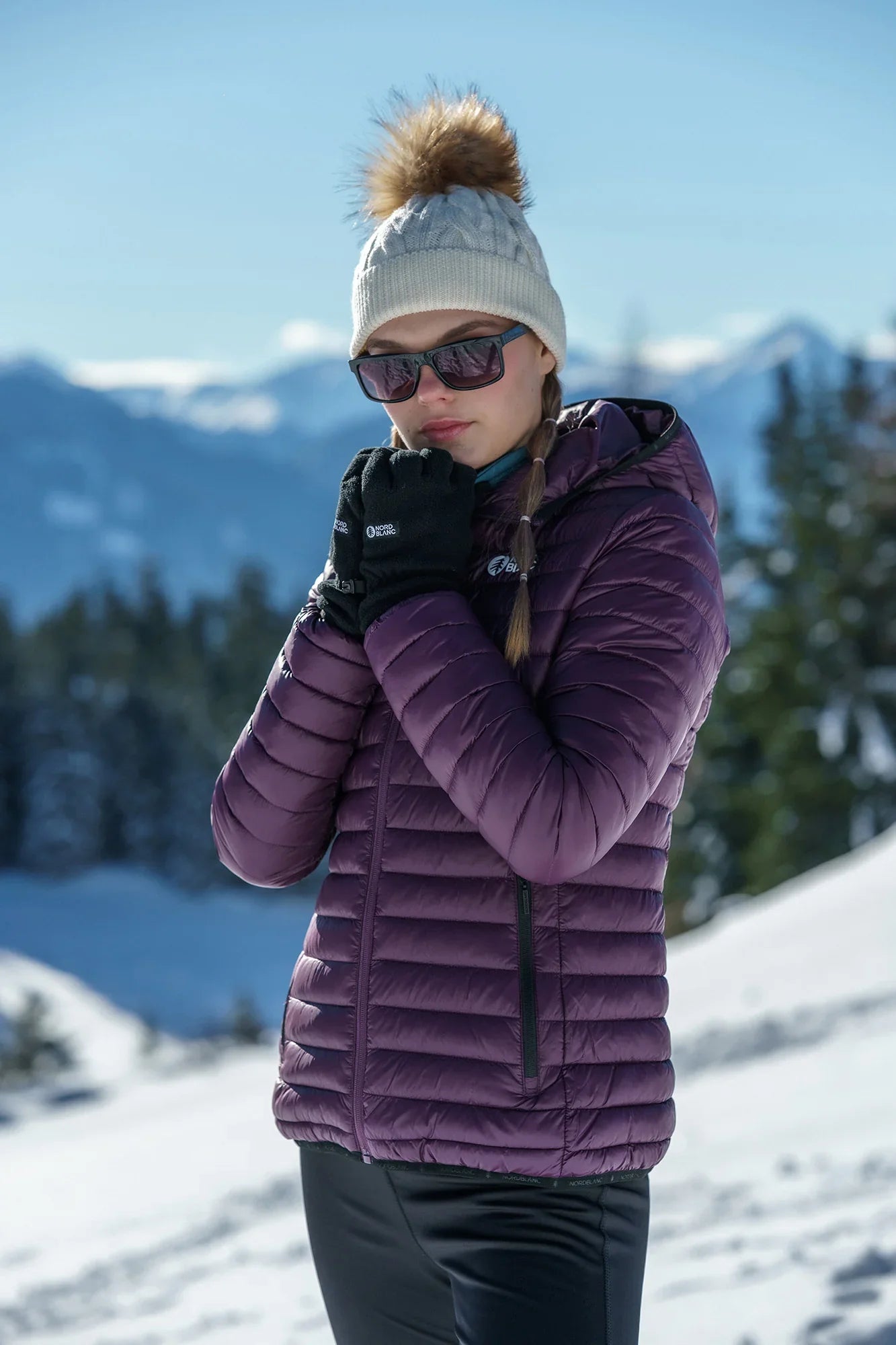 Quilted jacket women's - VALE violet-6