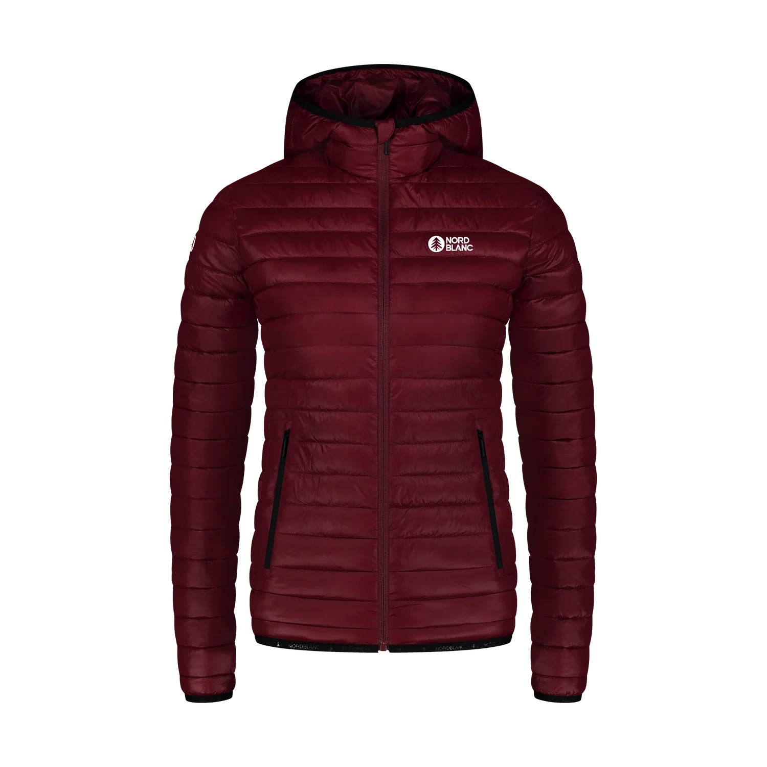 Quilted jacket women's - VALE wine red-1